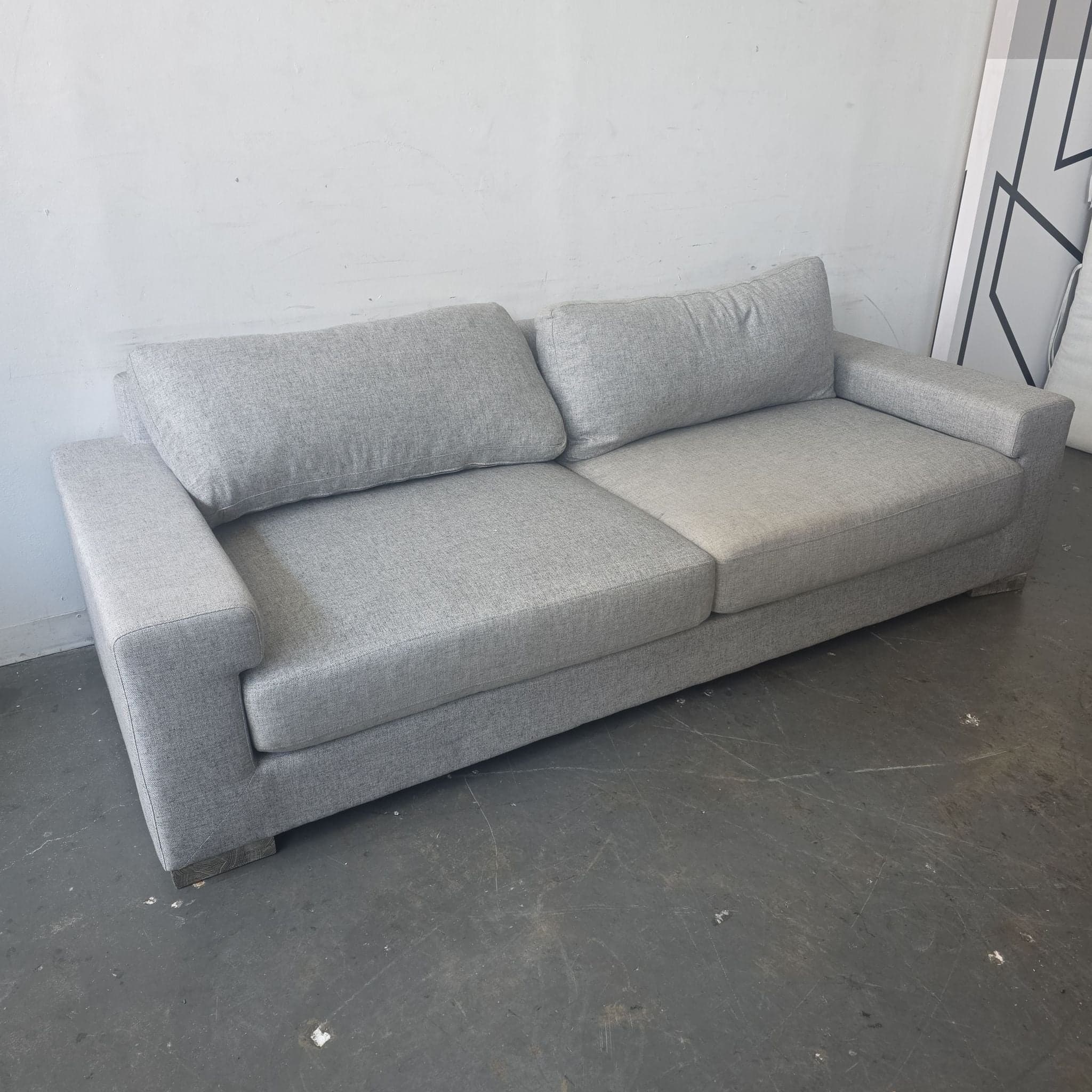 Ben Soleimani Pierce 3-Seat Modern Light Gray Sofa - Thumbnail 6