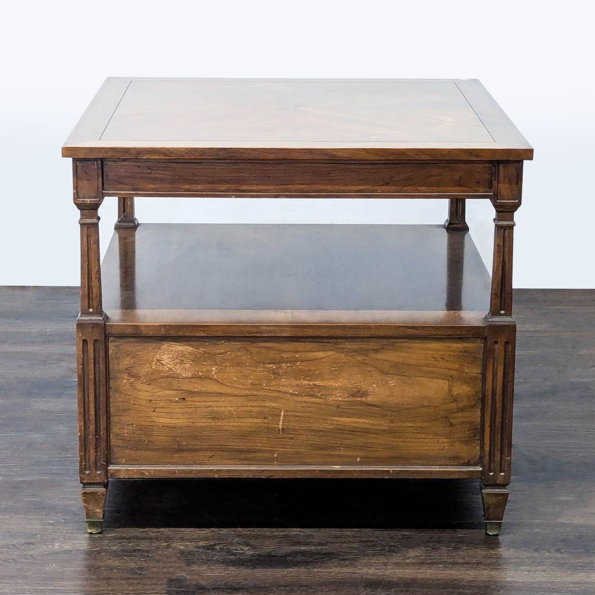 Vintage End Table with Cabinet - Thumbnail 6