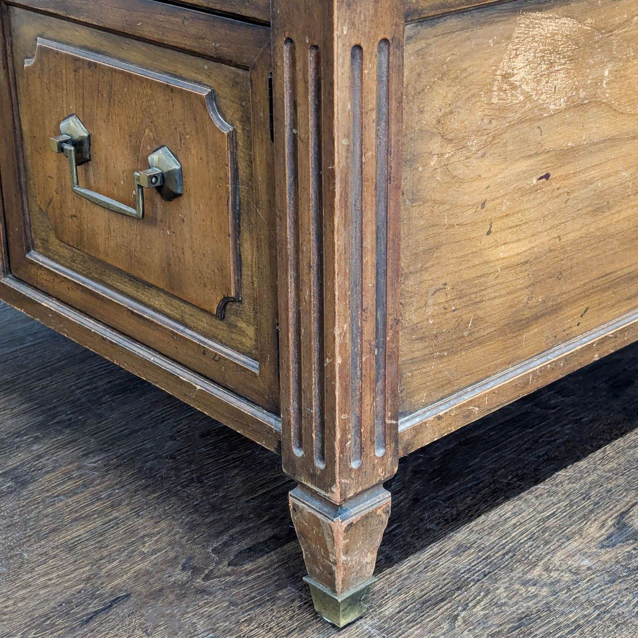 Vintage End Table with Cabinet - Thumbnail 7