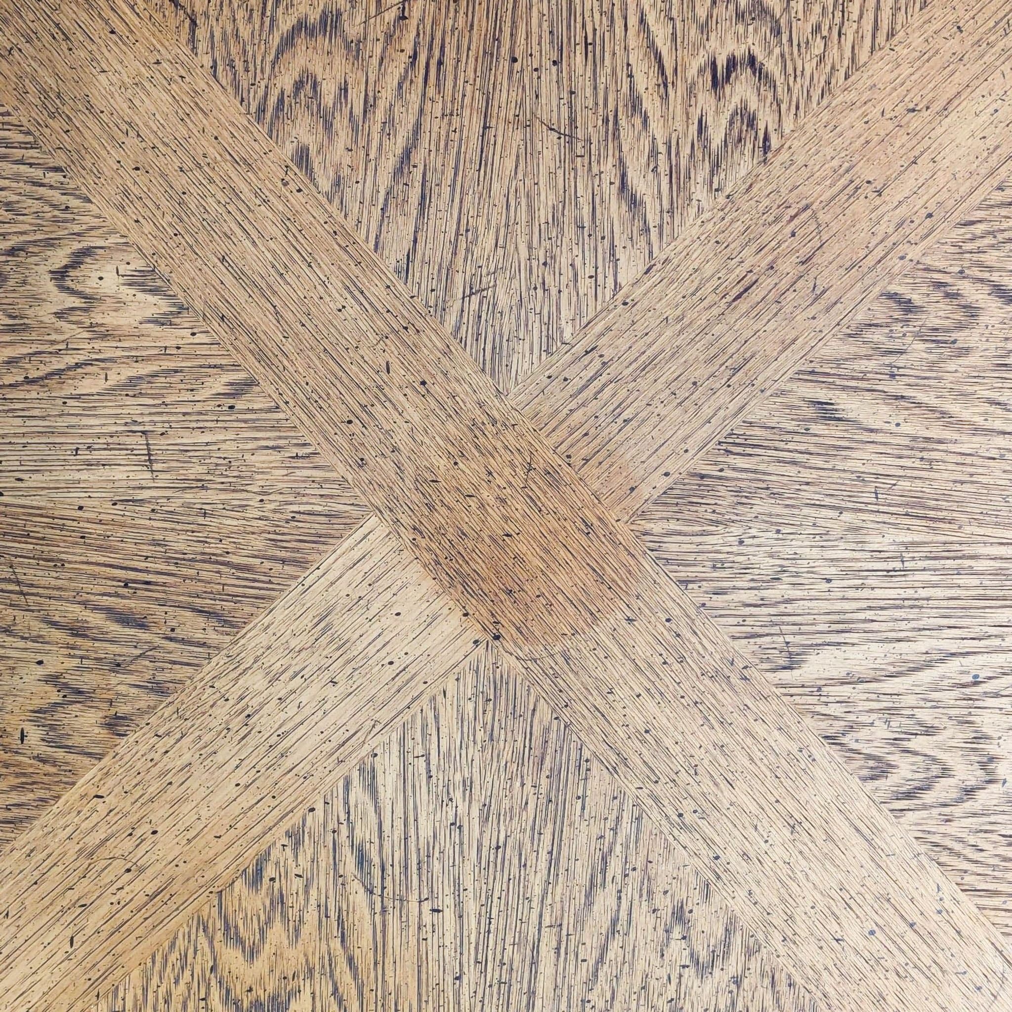Vintage Octagonal Wood End Table with Open Shelf - Thumbnail 6