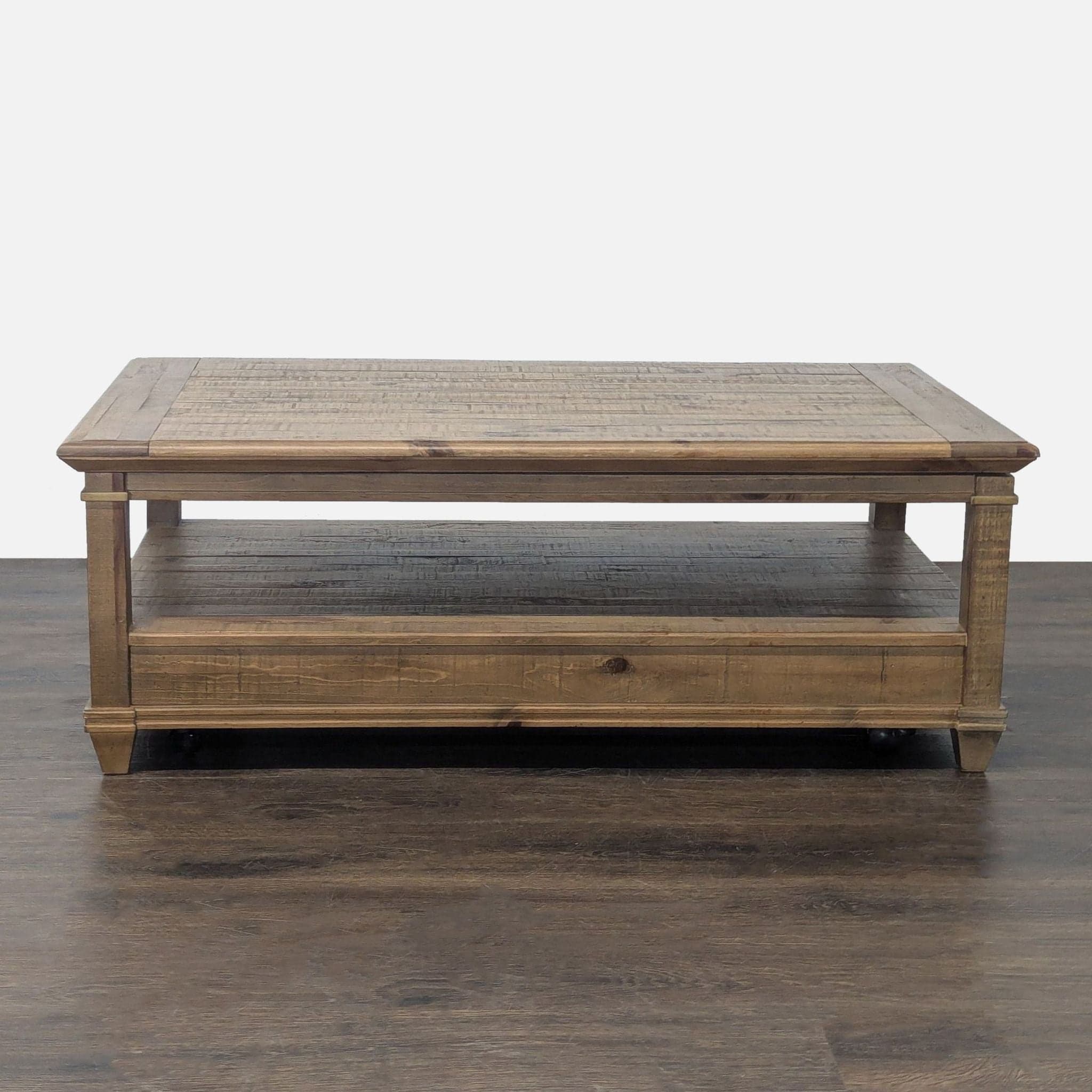 Rustic Lift-Top Coffee Table - Thumbnail 4