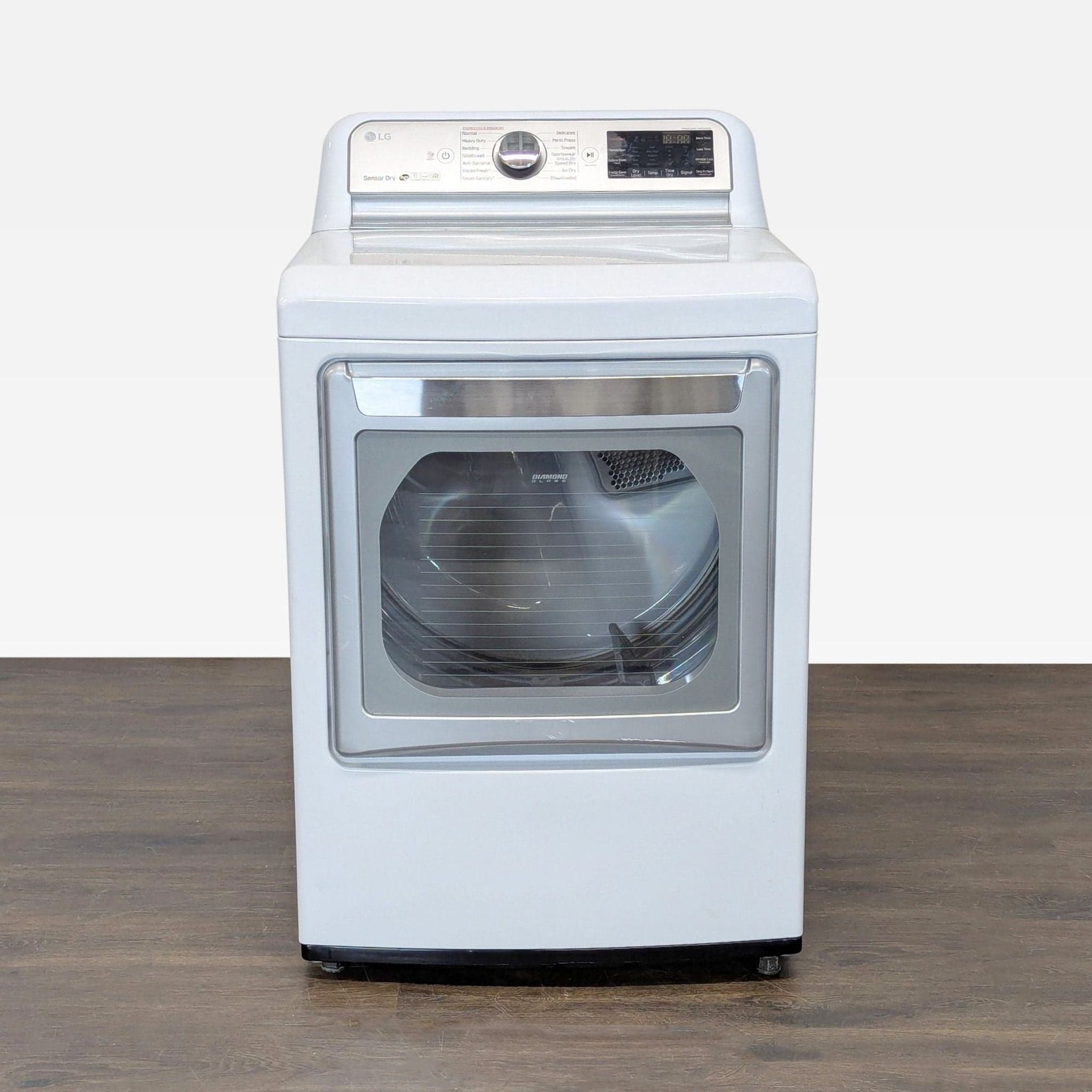 LG Sensor Dry Electric Dryer – White, Large Capacity, Easy Controls
