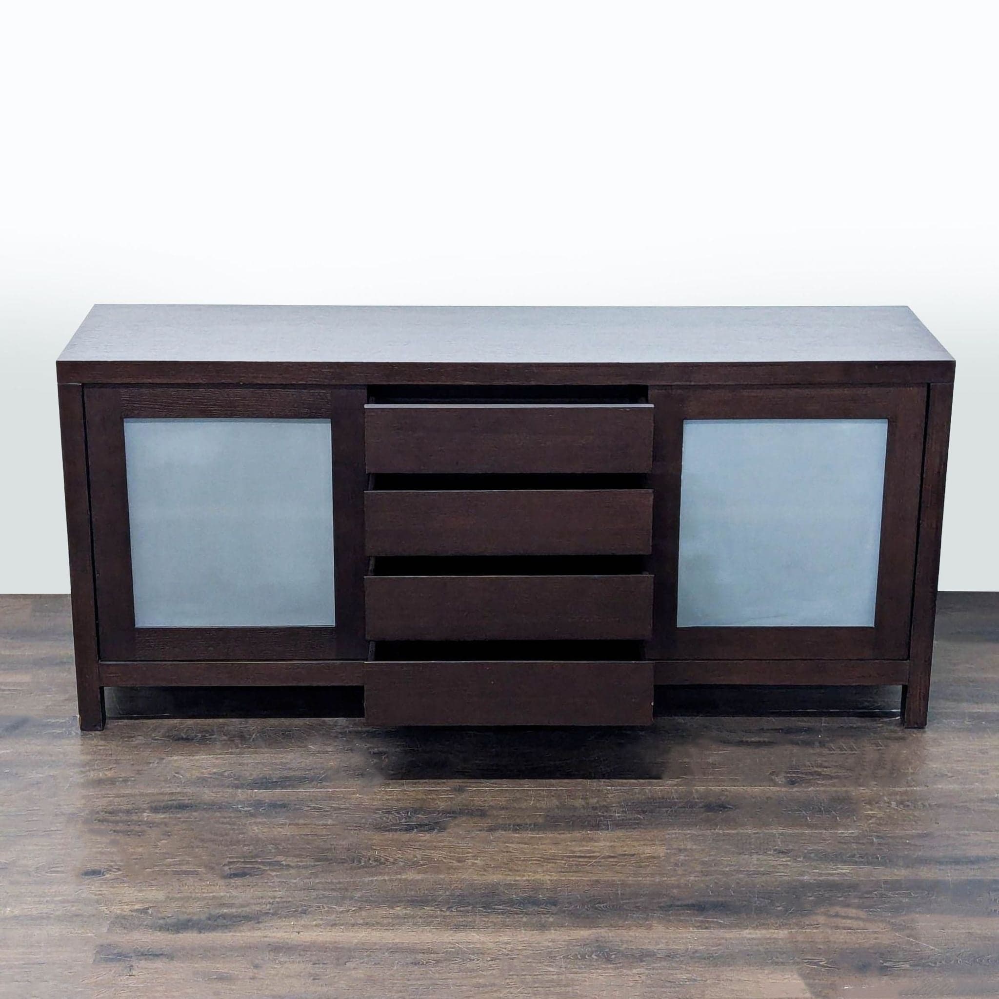 Crate & Barrel Four Drawer Sideboard - Thumbnail 2