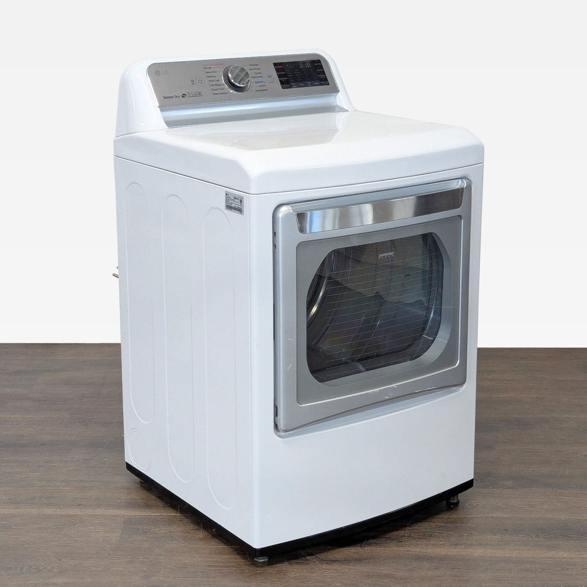 LG Sensor Dry Electric Dryer – White, Large Capacity, Easy Controls - Thumbnail 2