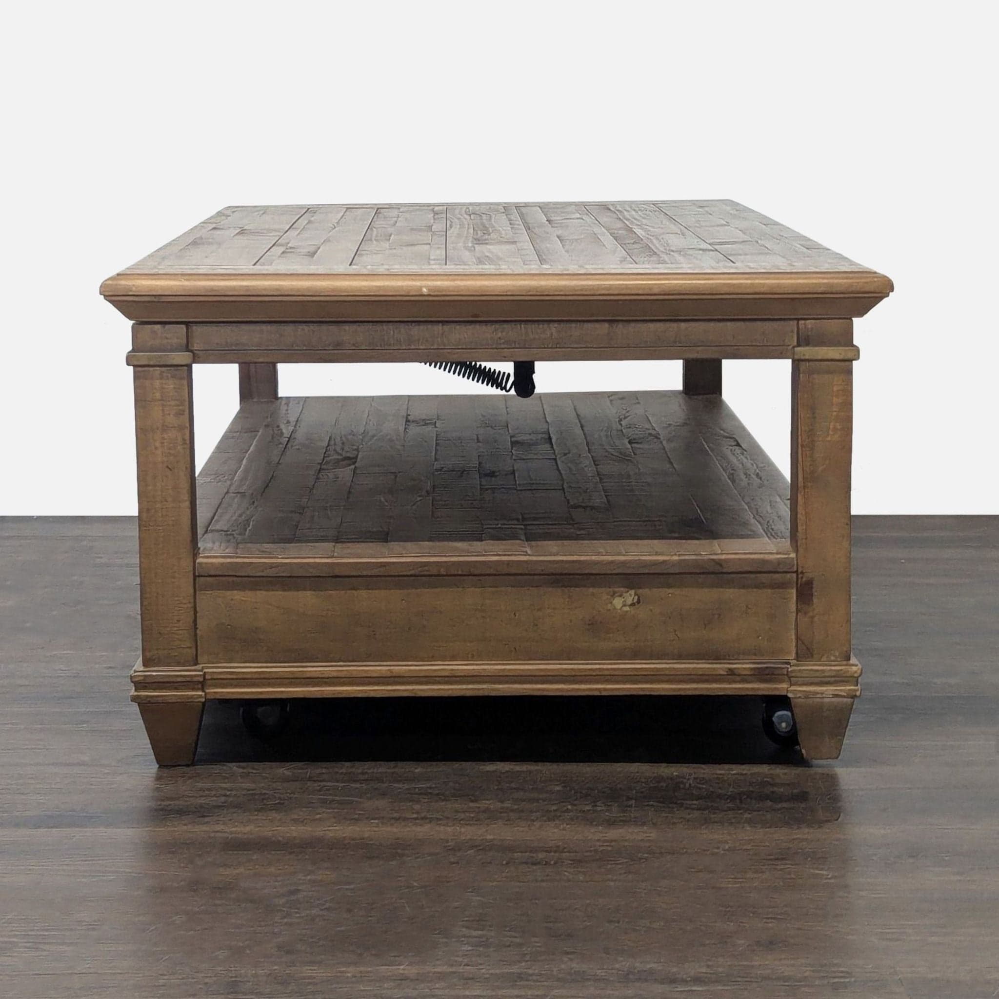 Rustic Lift-Top Coffee Table - Thumbnail 3