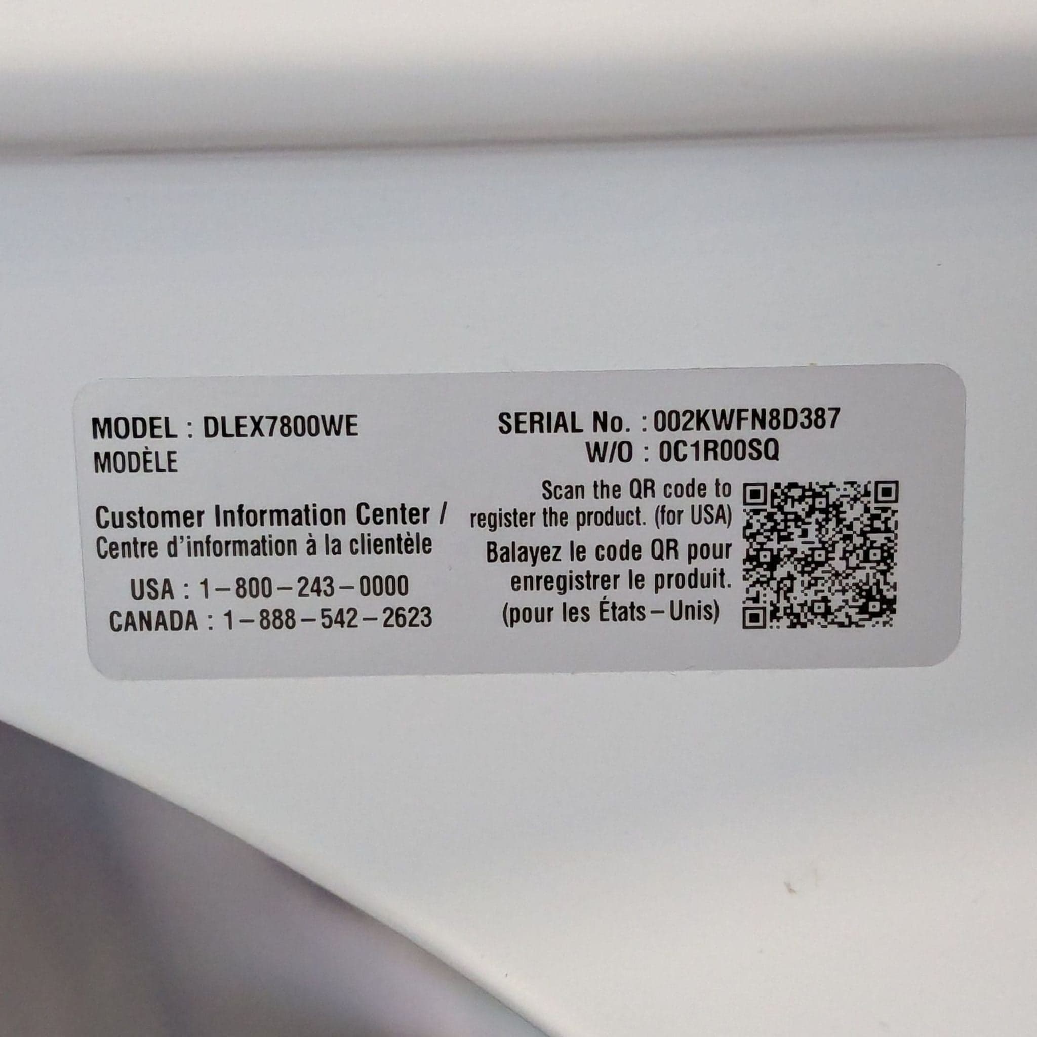 LG Sensor Dry Electric Dryer – White, Large Capacity, Easy Controls - Thumbnail 8