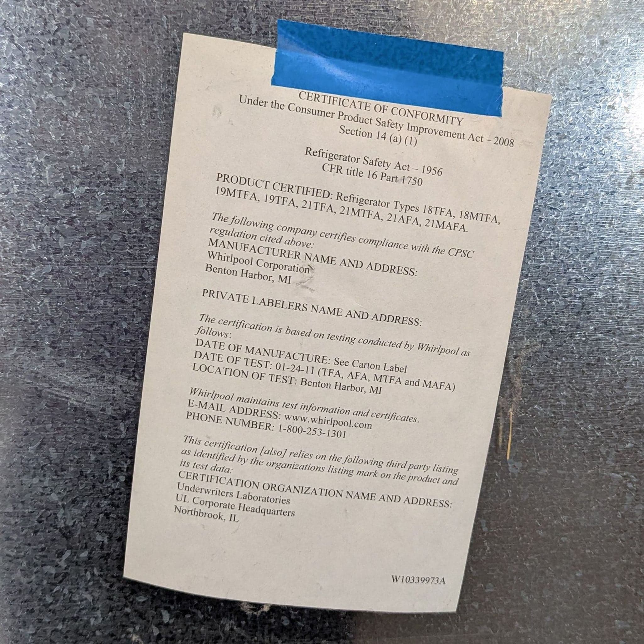 Whirlpool Black Top Freezer Refrigerator - Reliable and Spacious - Thumbnail 5