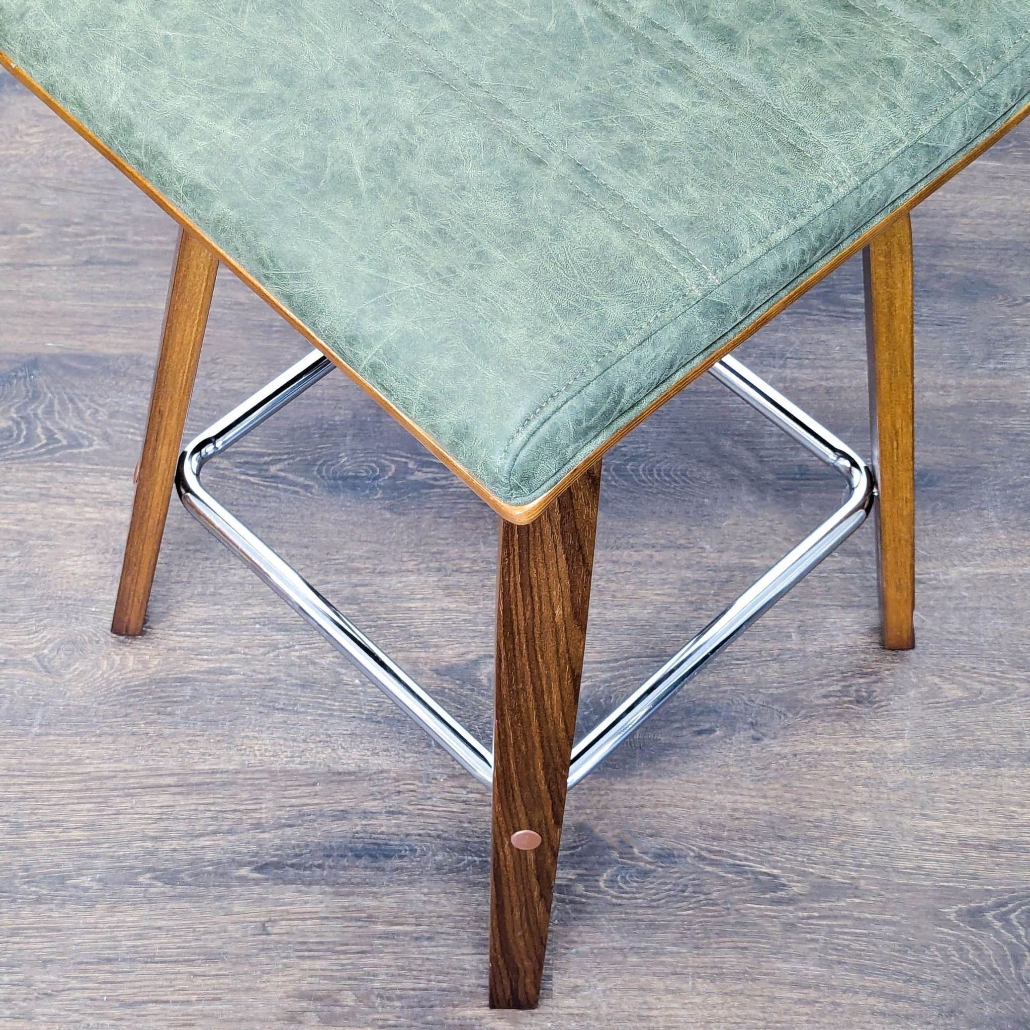 Armen Living Faux Leather Bar Stool - Thumbnail 6