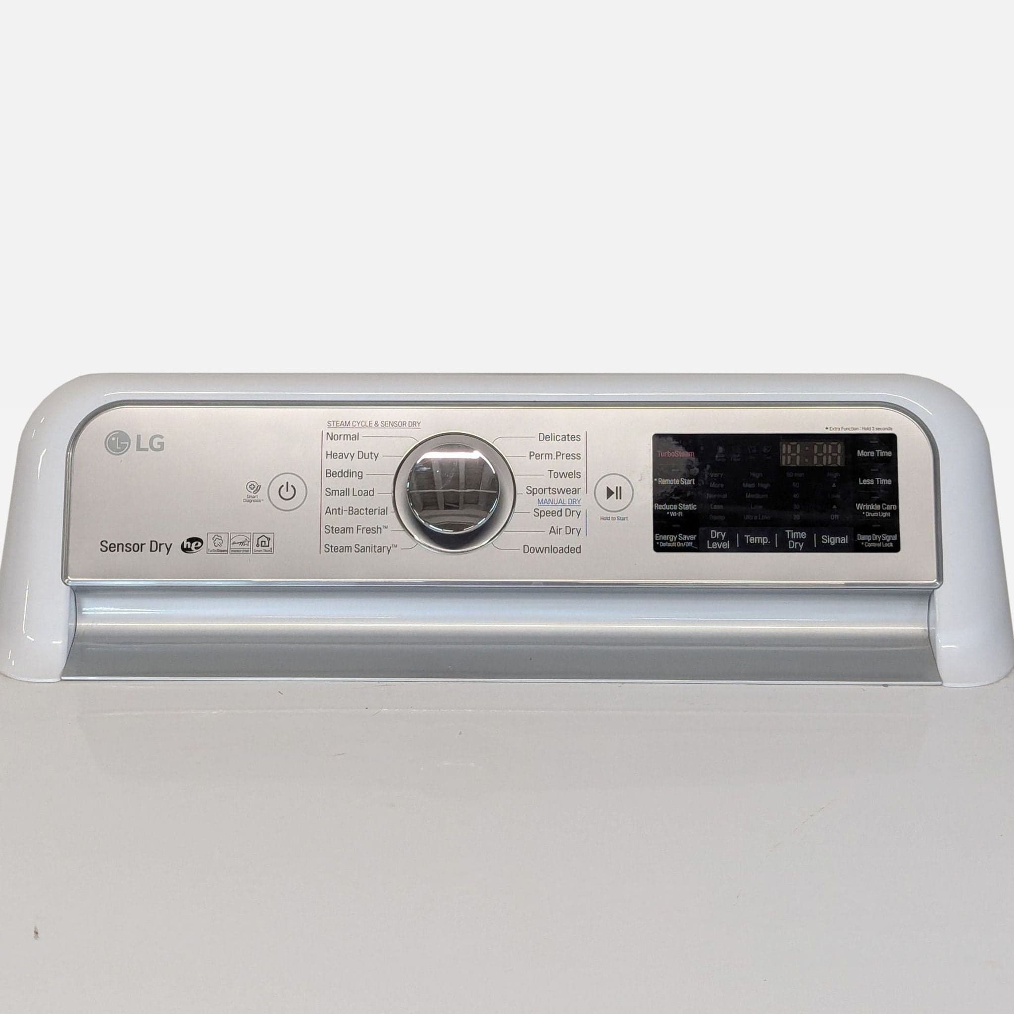 LG Sensor Dry Electric Dryer – White, Large Capacity, Easy Controls - Thumbnail 6