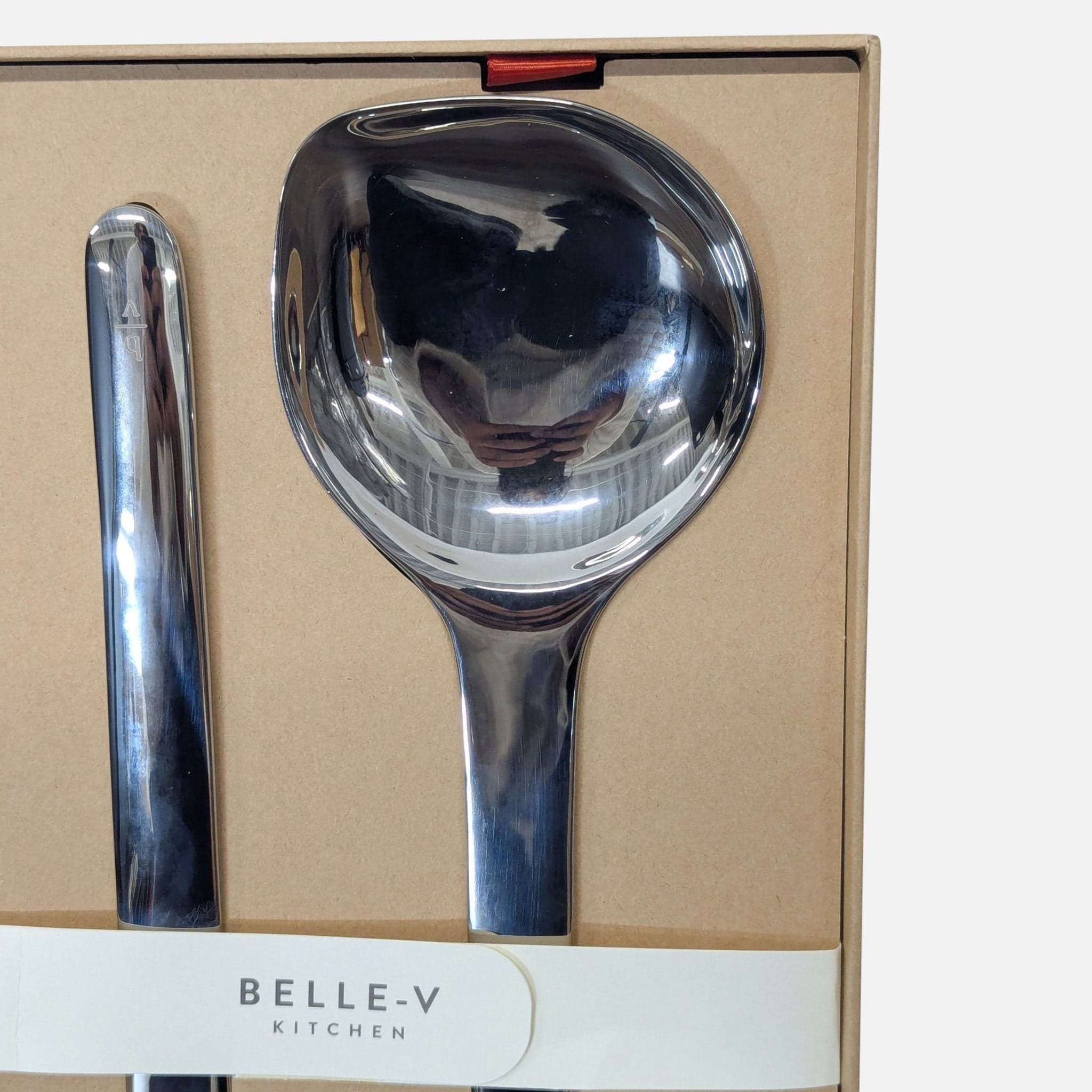 Belle-V Kitchen Premium Stainless Steel Serving Set – 2 Piece Cutlery Set - Thumbnail 2