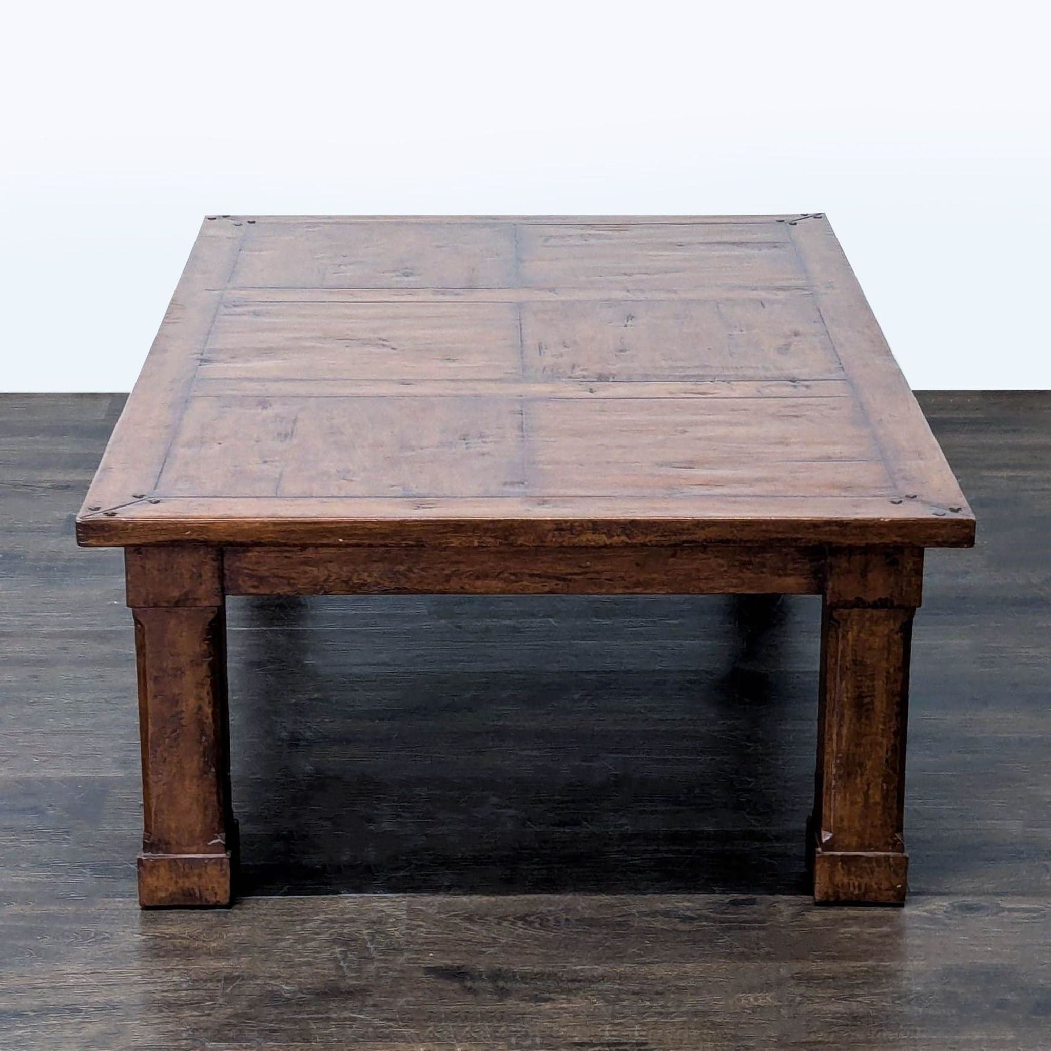 Rustic Wood Coffee Table - Thumbnail 3