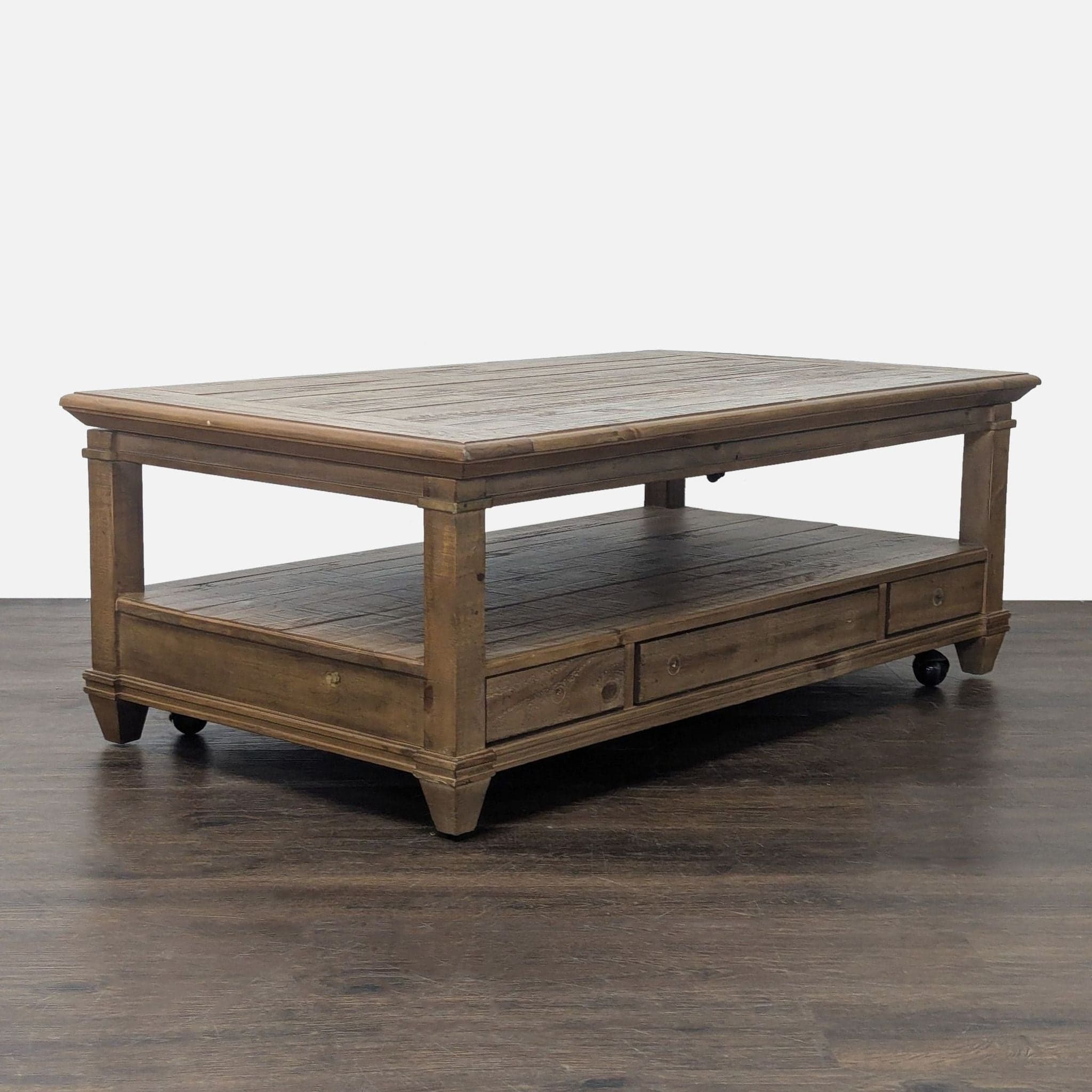 Rustic Lift-Top Coffee Table - Thumbnail 8
