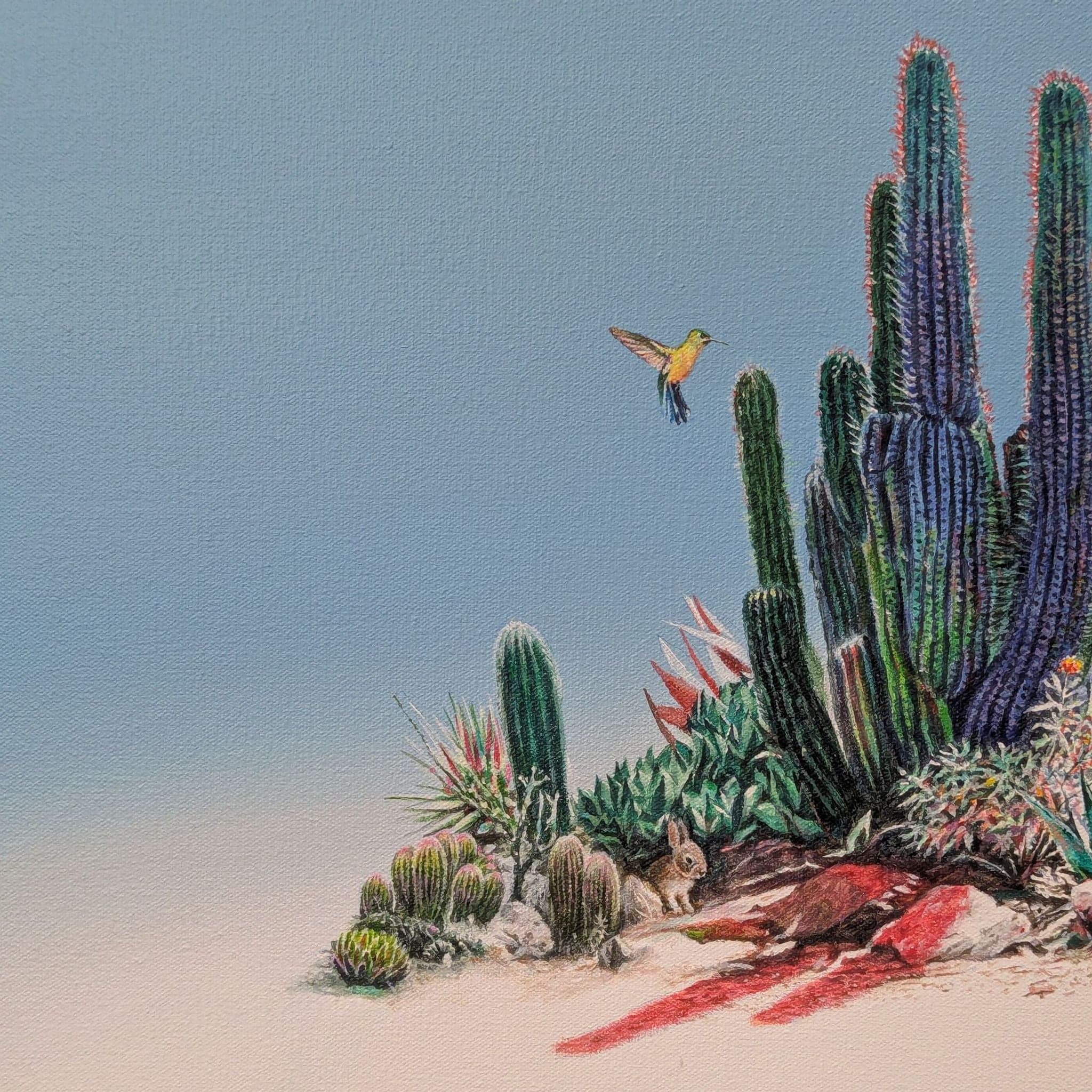 Sammy Koh “Blue Whisper II” Original Acrylic on Canvas, 2023 - Thumbnail 4