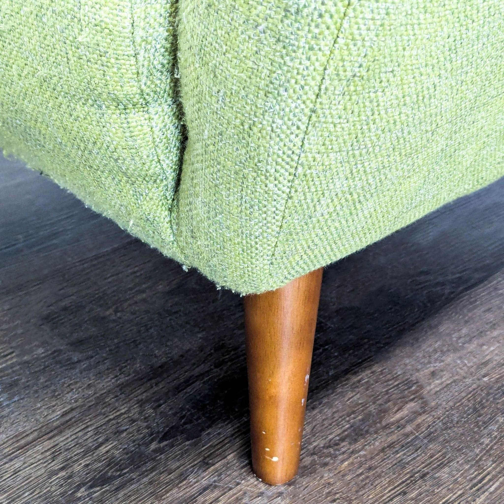 Article Mod Mid-Century Modern Green Lounge Chair with Wooden Legs - Thumbnail 8