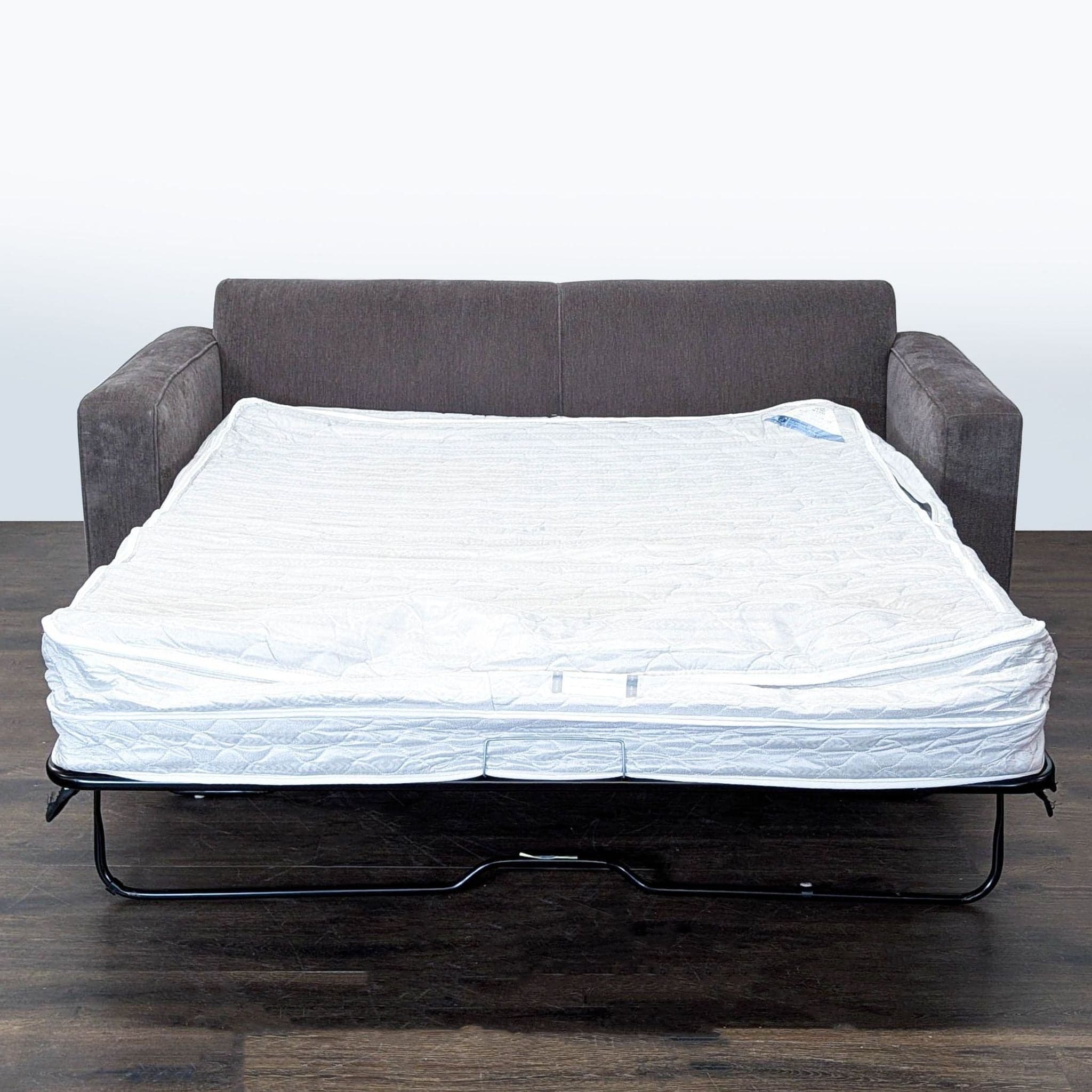 McCreary Modern Gray Sleeper Sofa with Wide Arms - Thumbnail 2