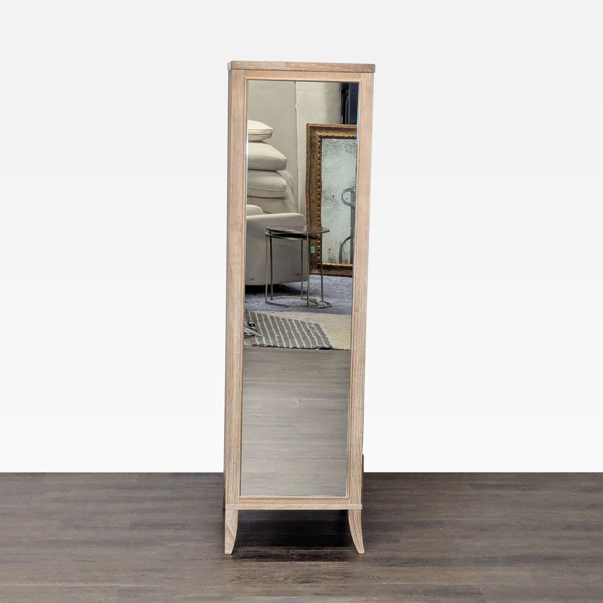 Arhaus Tall Wooden Dresser with Jewelry Cabinet - Thumbnail 4