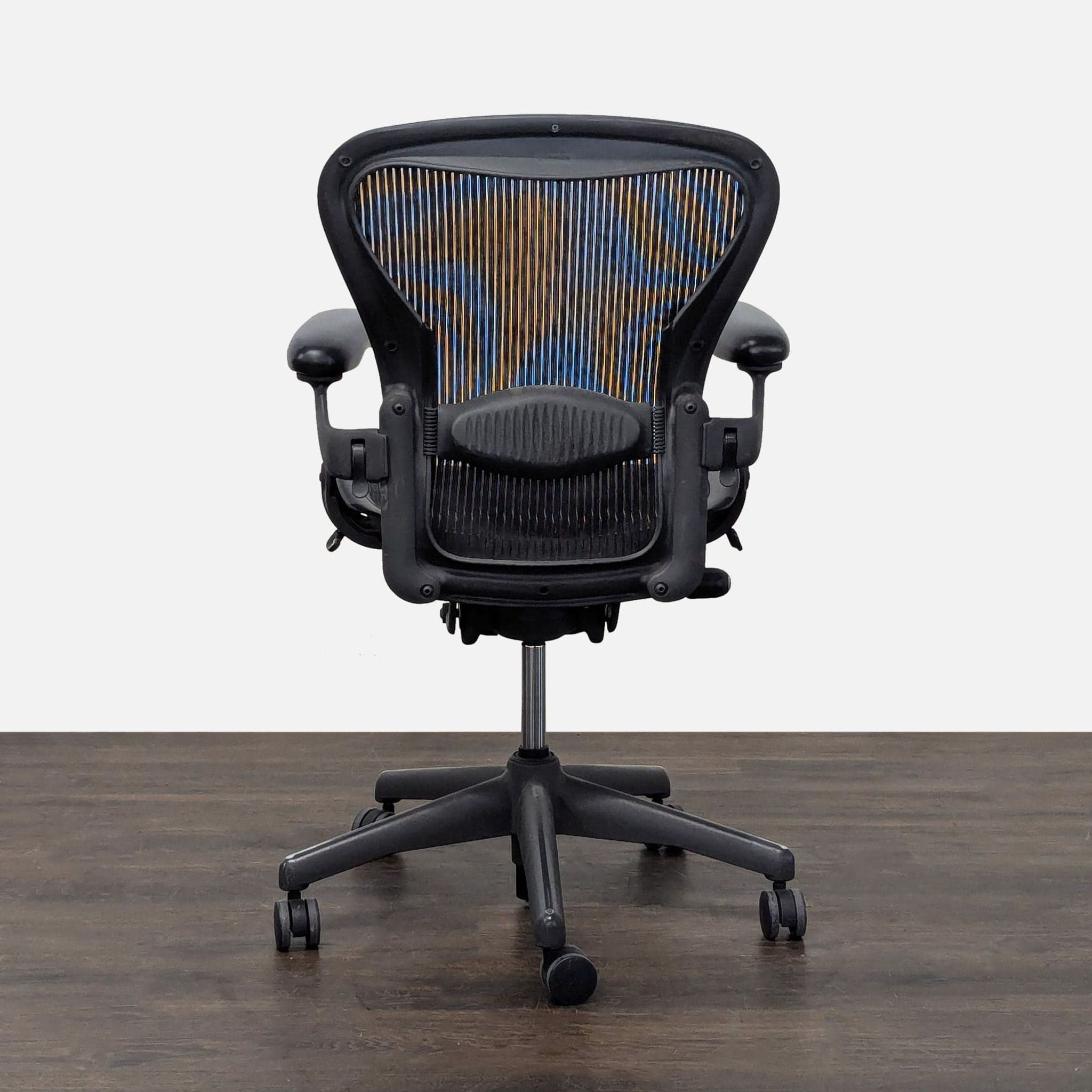 Herman Miller Aeron Size B Ergonomic Office Chair - Adjustable, Black Mesh - Thumbnail 8