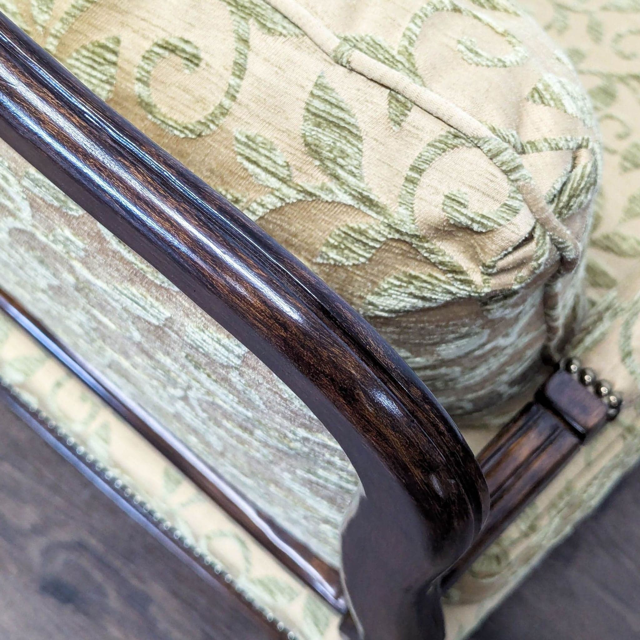 Louis XV Style Upholstered Bergère Lounge Chair - Thumbnail 15