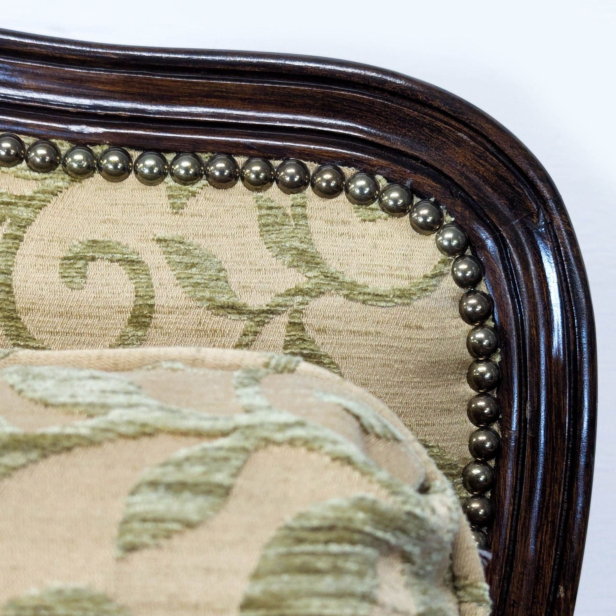 Louis XV Style Upholstered Bergère Lounge Chair - Thumbnail 13