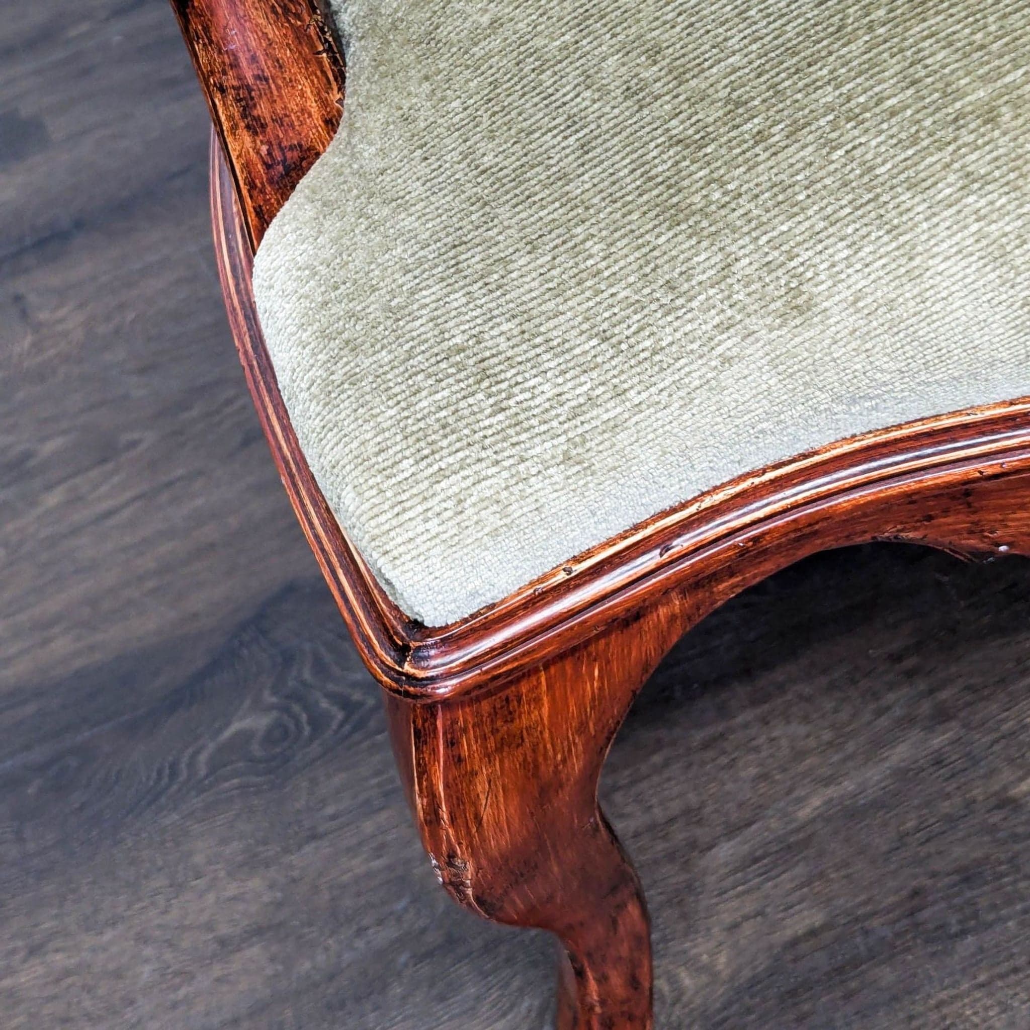 Chippendale Style Mahogany Ribbon-Back Armchair - Thumbnail 7