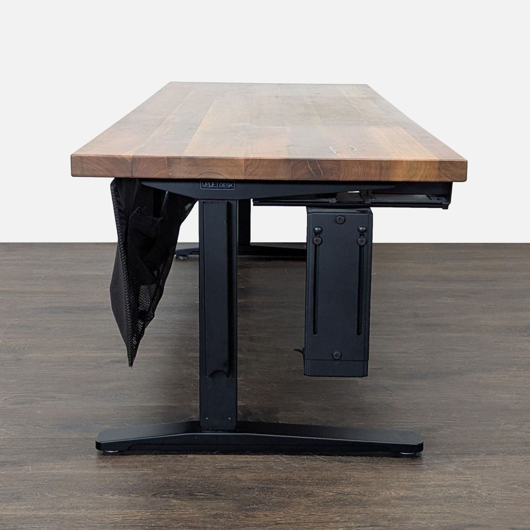 UPLIFT Adjustable Height Standing Desk with Solid Wood Top - Thumbnail 3