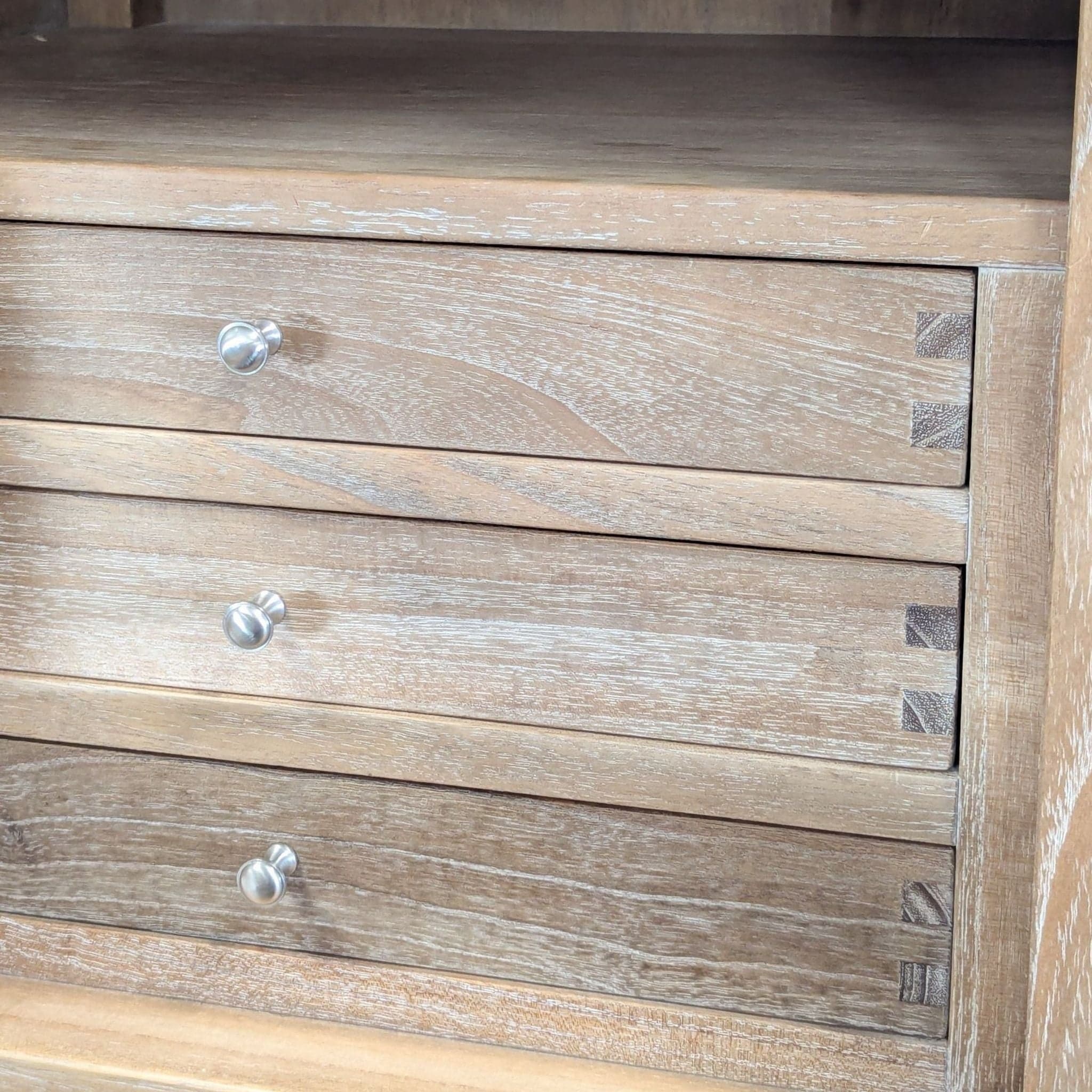 Arhaus Tall Wooden Dresser with Jewelry Cabinet - Thumbnail 8