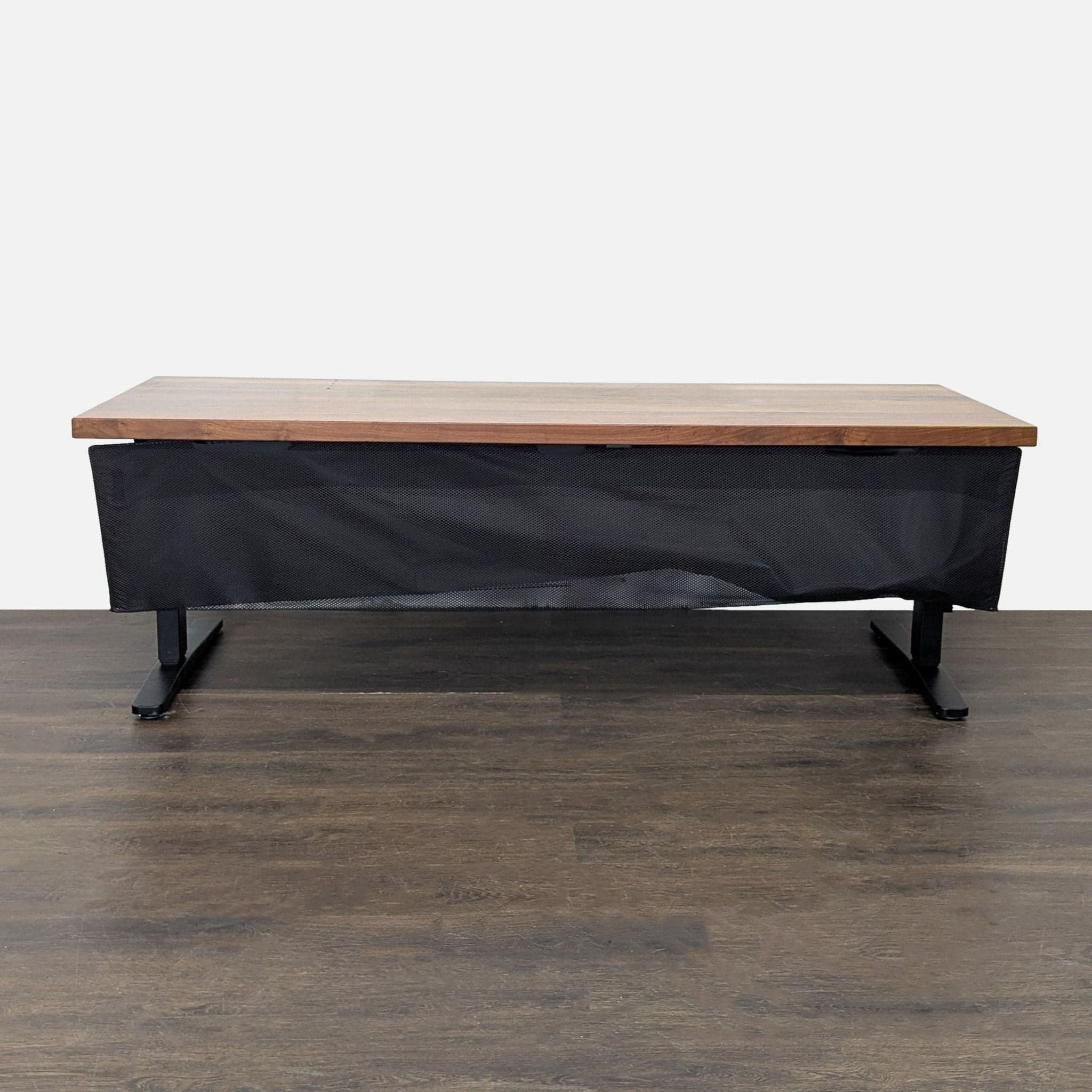 UPLIFT Adjustable Height Standing Desk with Solid Wood Top - Thumbnail 4