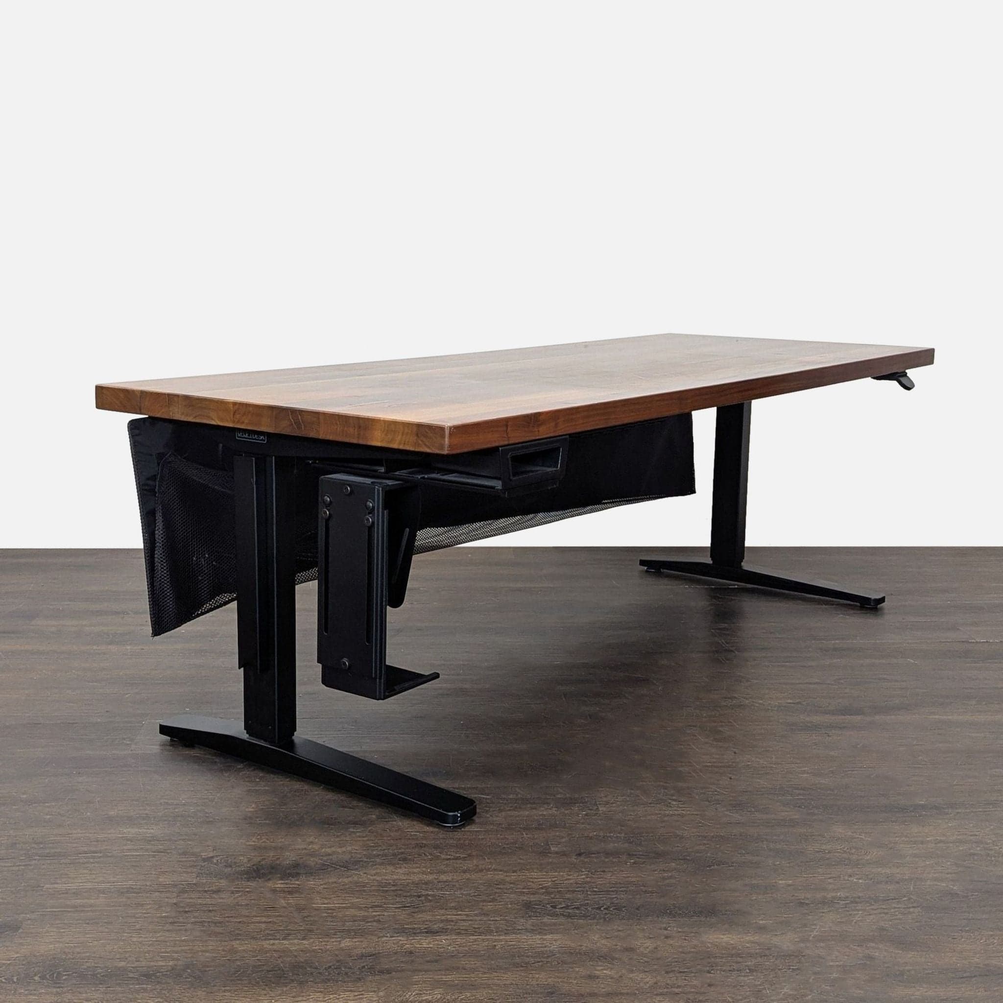 UPLIFT Adjustable Height Standing Desk with Solid Wood Top - Thumbnail 10