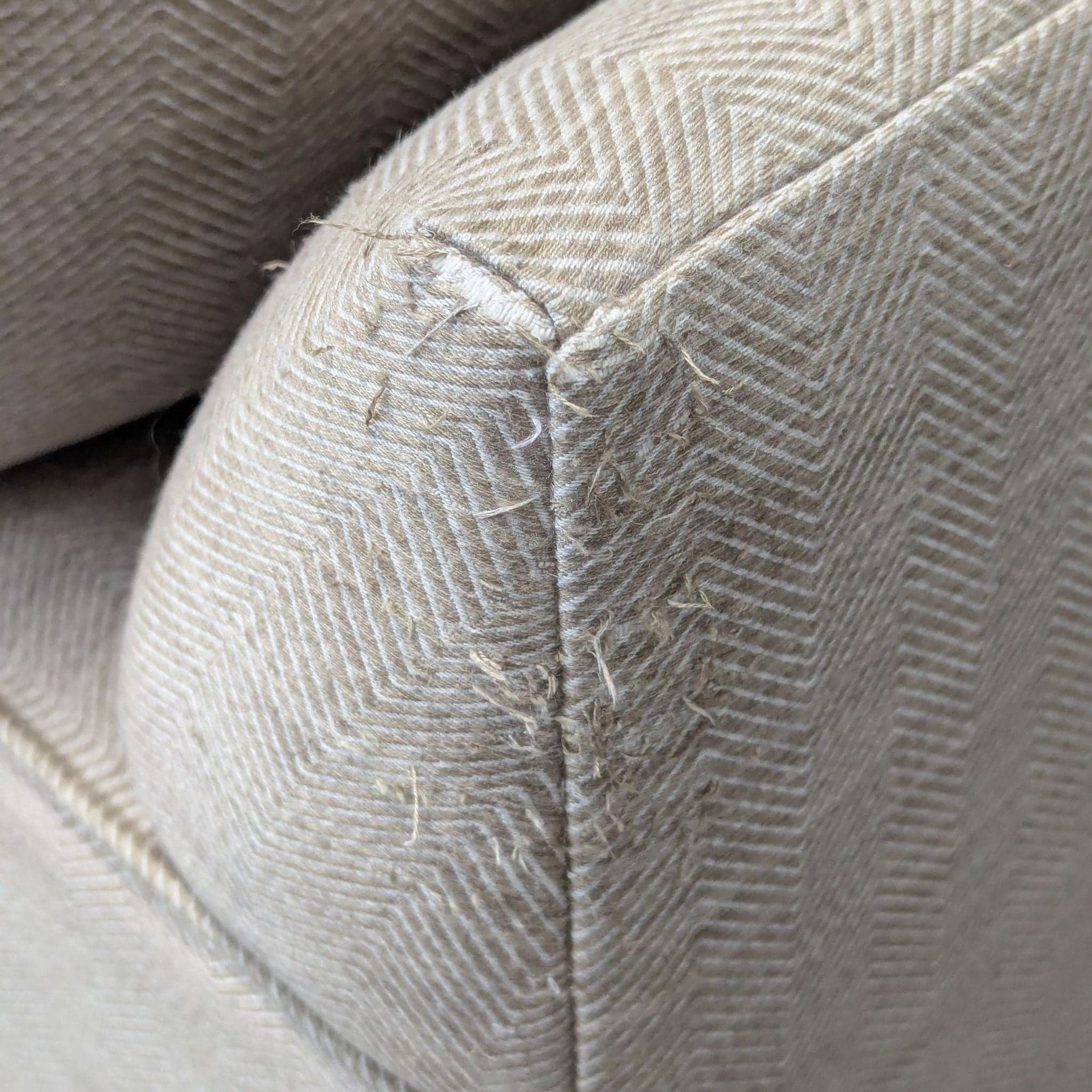 Ethan Allen Bennett Beige Sectional Sofa with Left Chaise - Thumbnail 9