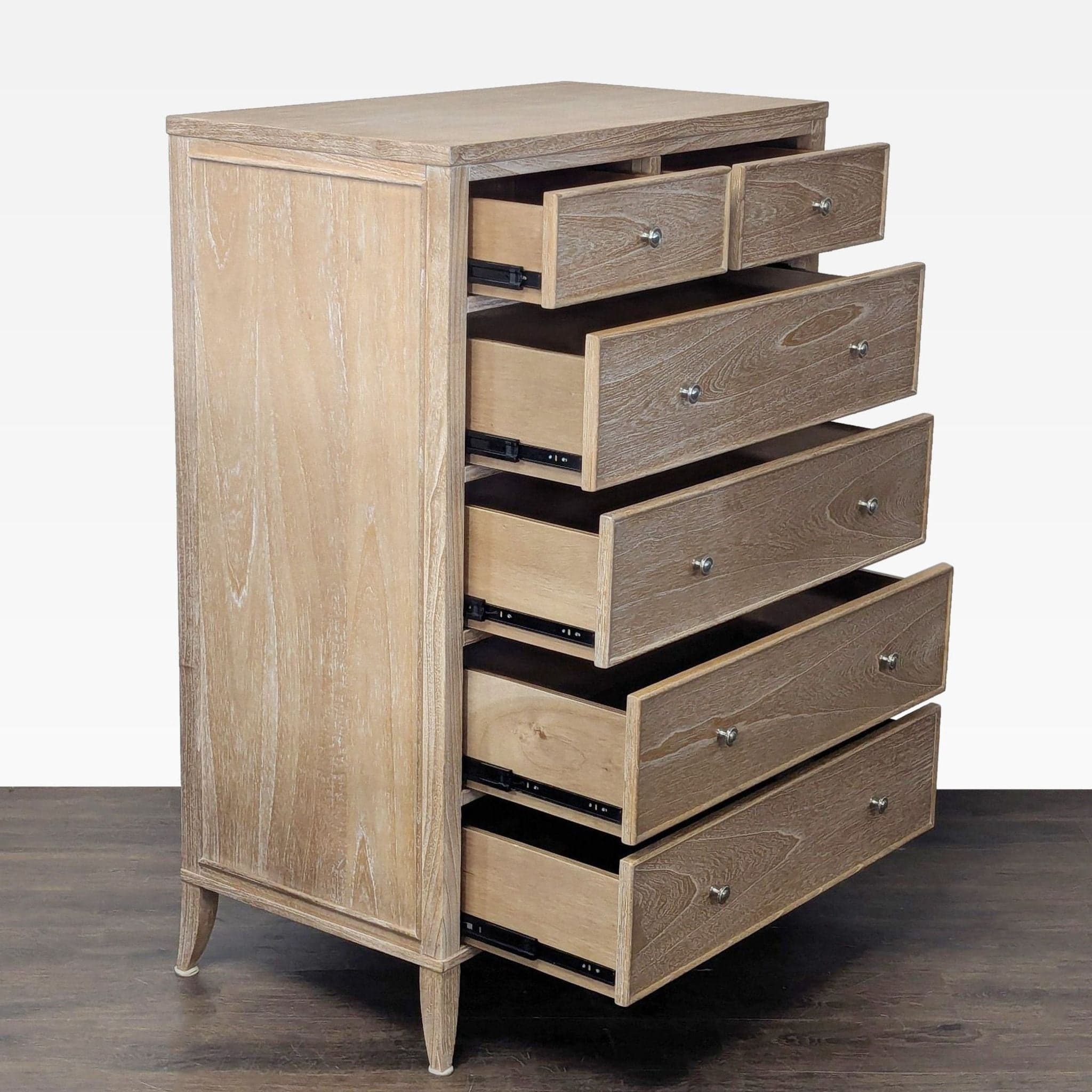 Arhaus Pearson Light Wood 6-Drawer Dresser with Metal Knobs - Thumbnail 2