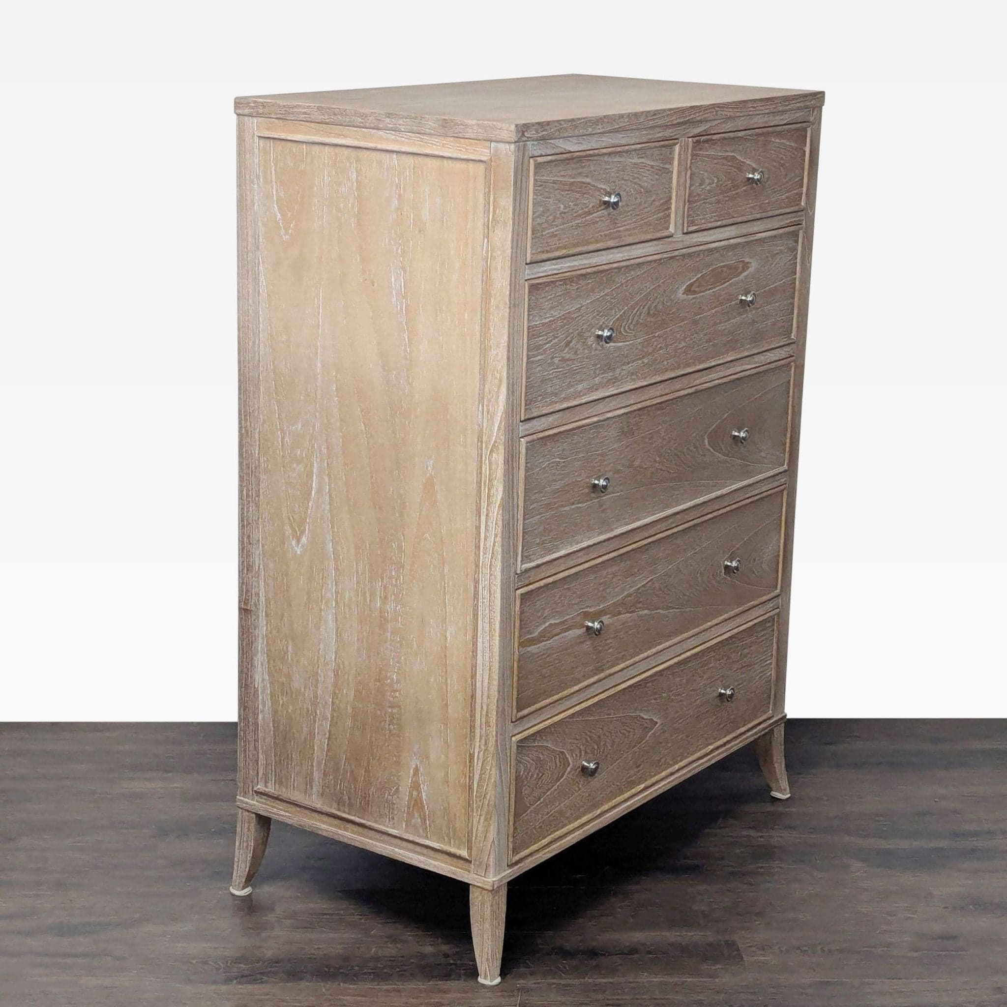 Arhaus Pearson Light Wood 6-Drawer Dresser with Metal Knobs - Thumbnail 10