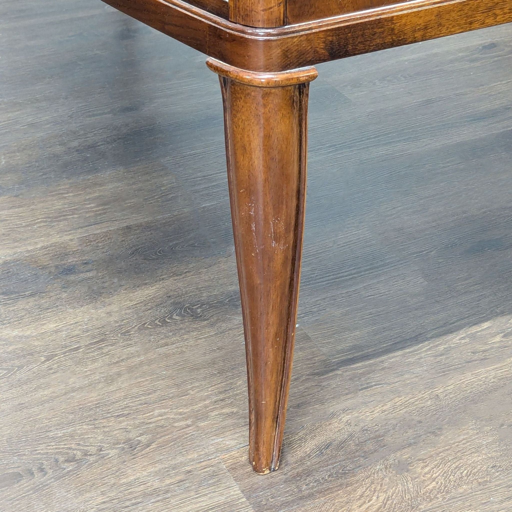 Thomasville Bow Front Burl Veneer Sideboard Buffet - Thumbnail 6