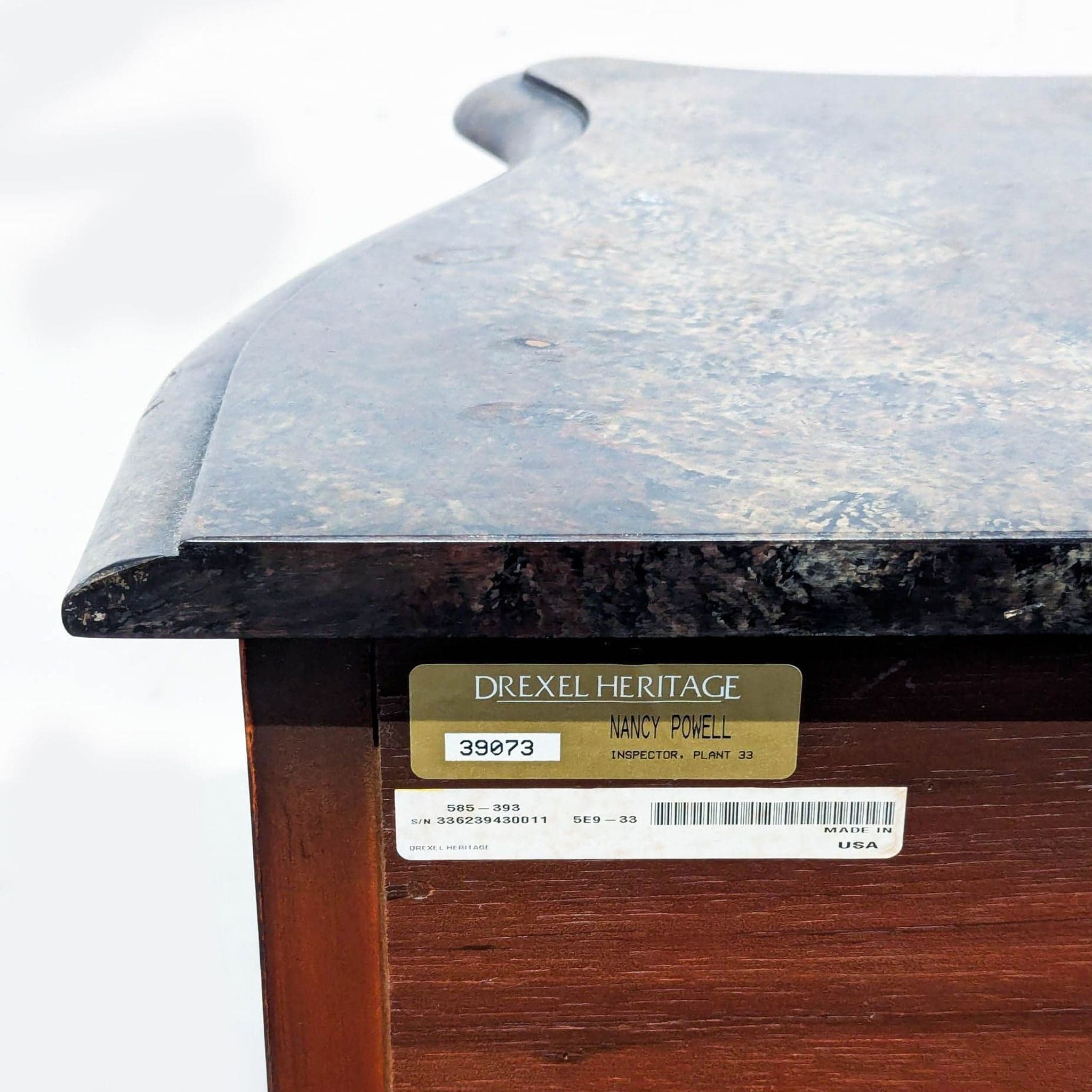 Drexel Heritage Hand-Painted 3-Drawer Vintage Dresser - Thumbnail 8