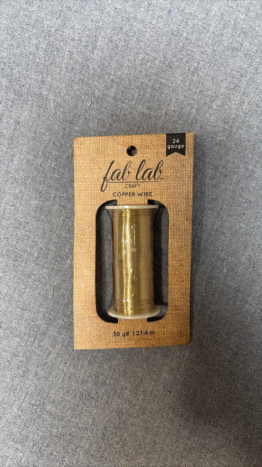 Fab Lab Craft Copper Wire 24 Gauge 30 Yards 27.4m Jewelry Making