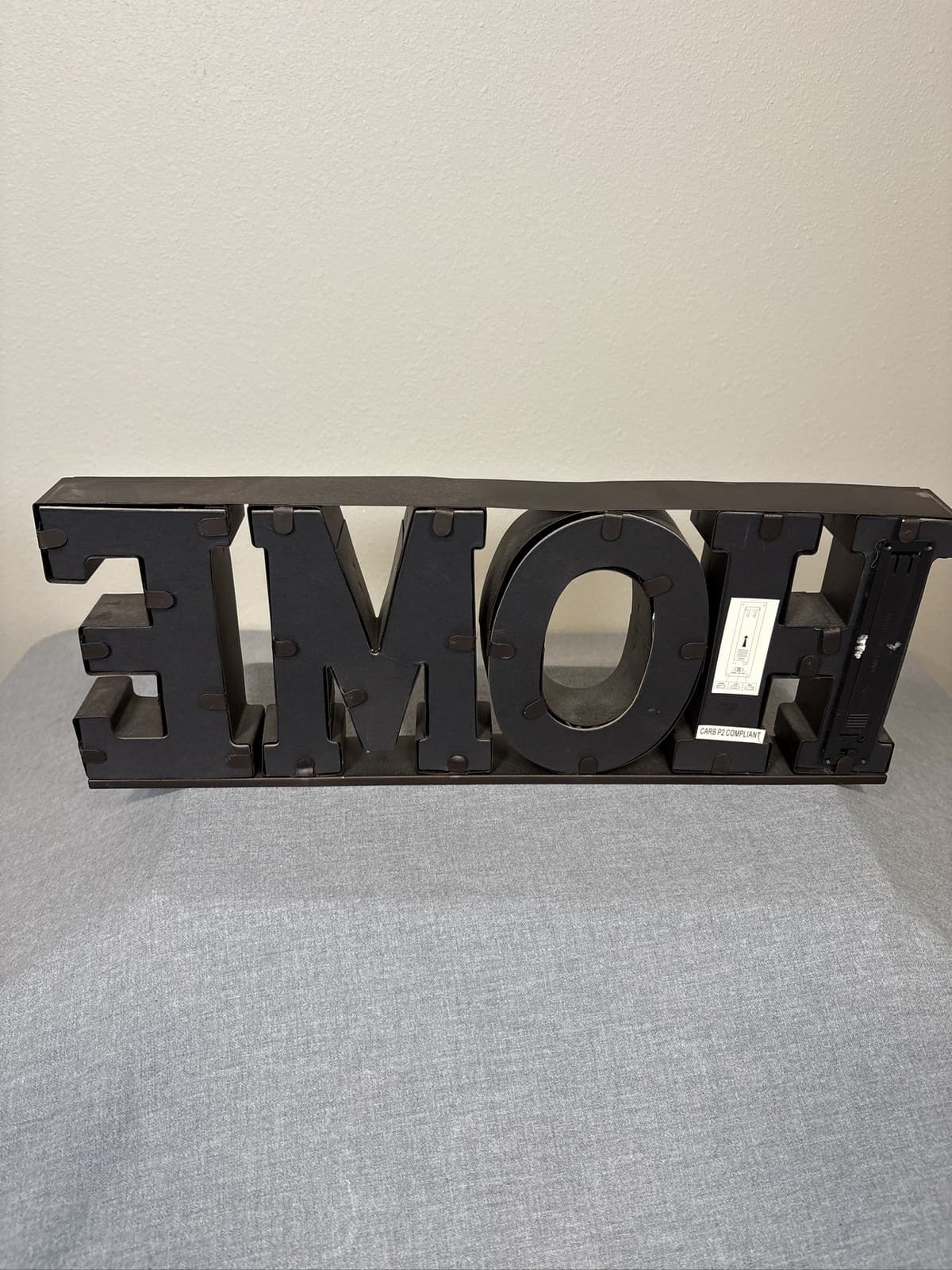 HOME Marquee Light Up Sign LED Decor Black - Thumbnail 6