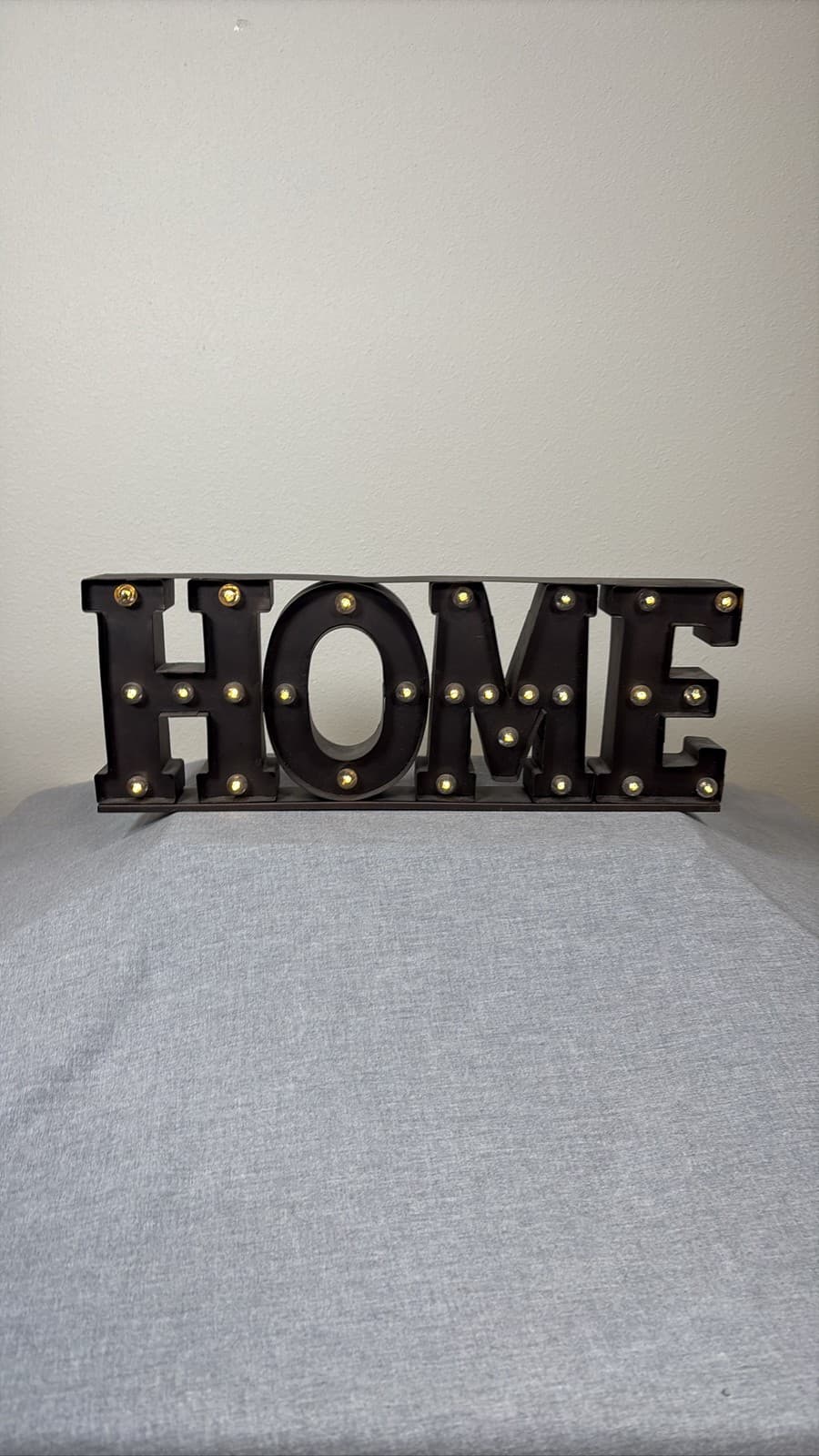 HOME Marquee Light Up Sign LED Decor Black