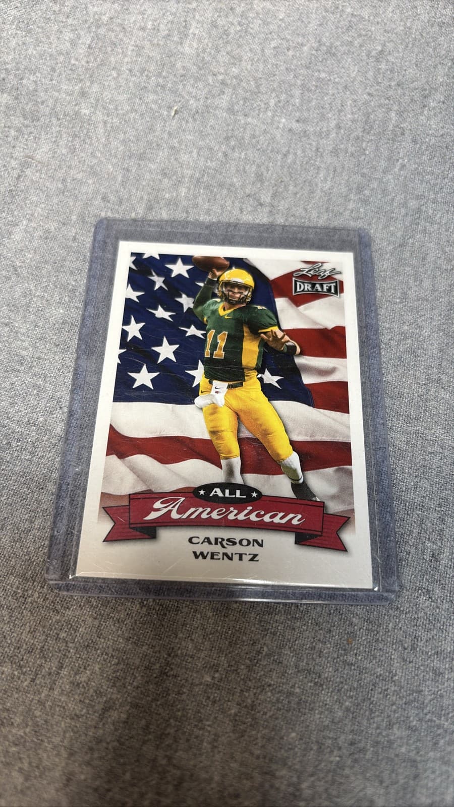 2016 Leaf Draft Carson Wentz All American Rookie Football Card
