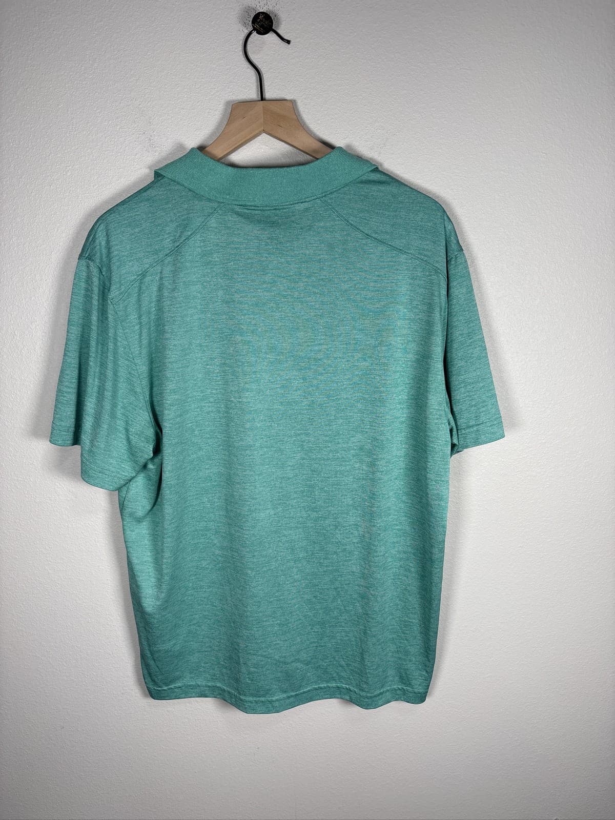 Beverly Hills Polo Club Mens Green Heathered Polo Shirt Golf XL - Thumbnail 3