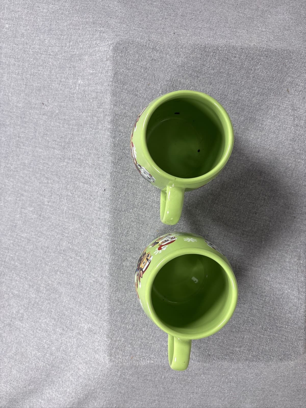 Paw Patrol Christmas Green Ceramic Mug Spin Master 2018 Lot of 2 - Thumbnail 4
