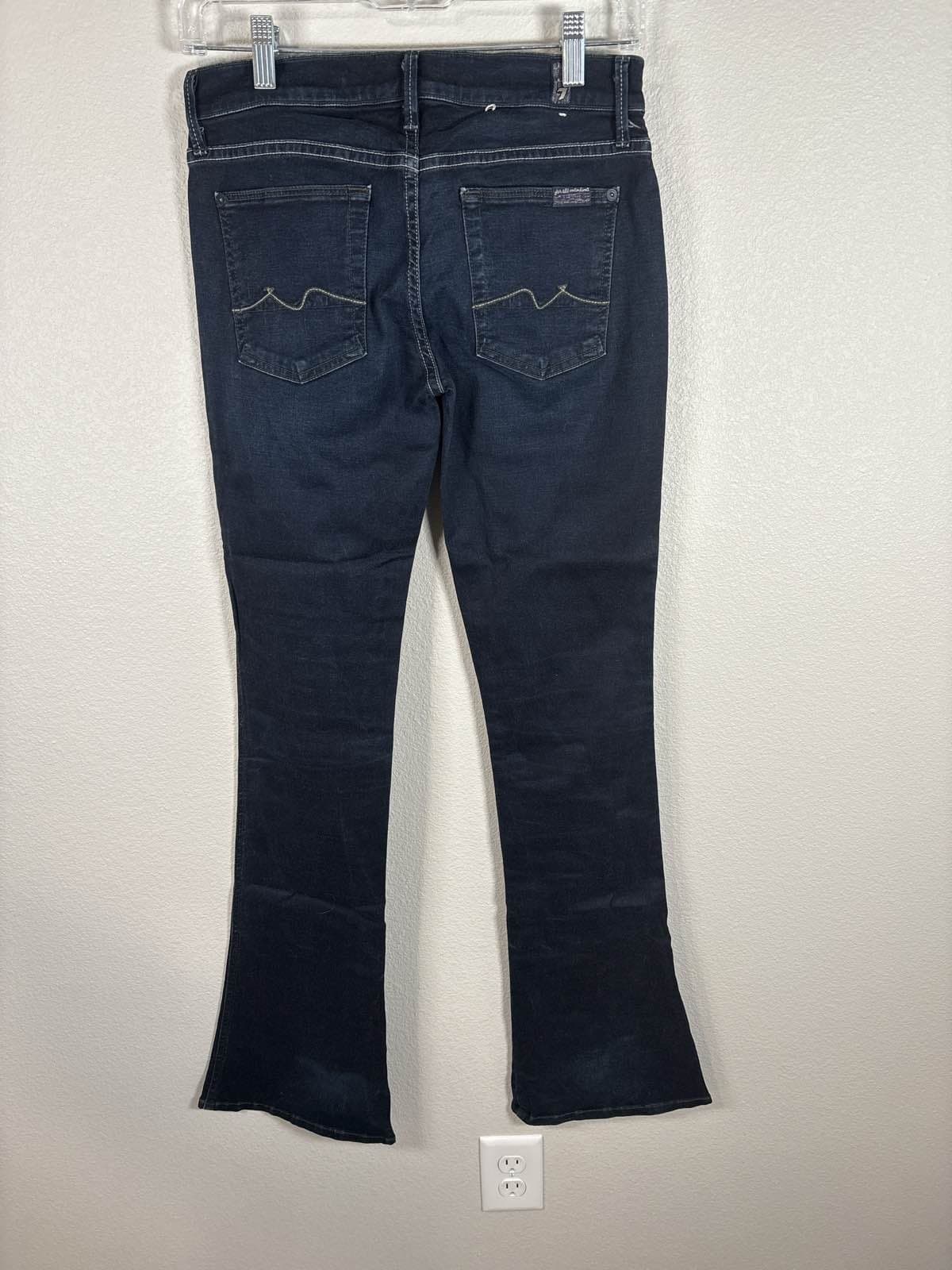 7 For All Mankind Kaylie Dark Wash Bootcut Women’s Jeans 27 Stretch Denim - Thumbnail 5