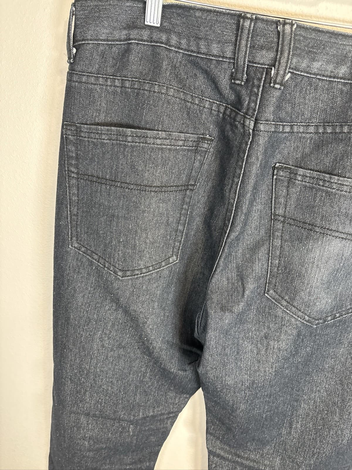 Beverly Hills Polo Club Men's 36x32 Dark Wash Straight Leg Denim Jeans - Thumbnail 7