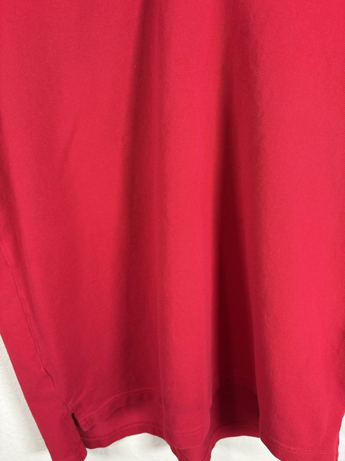 US Polo Assn Men's Red Short Sleeve Polo Shirt Elevated Feel L - Thumbnail 4
