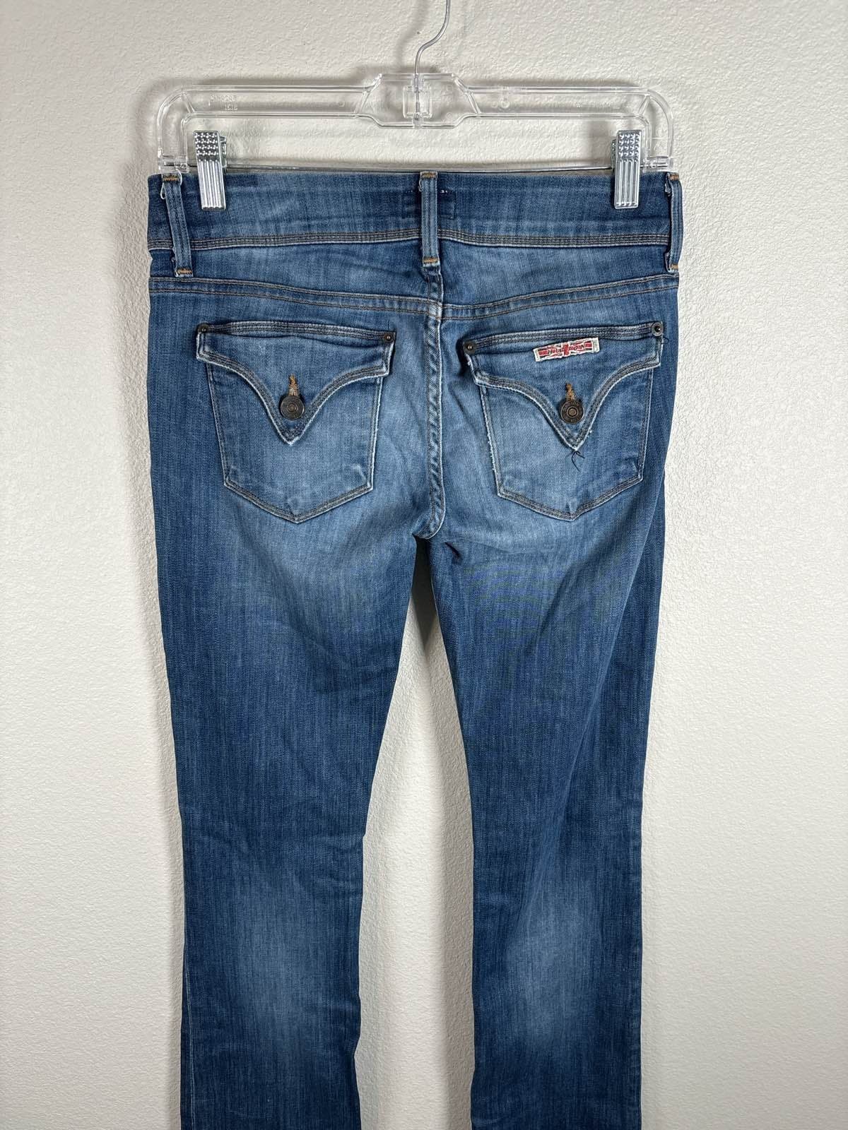 HUDSON Collin Flap Skinny Jeans Wmn's 26 Dark Wash Blue Denim USA Made - Thumbnail 6