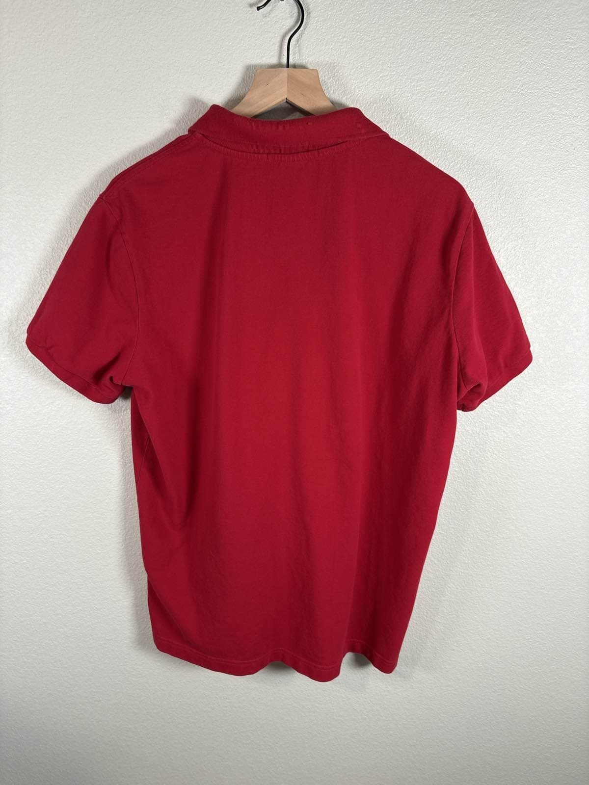 US Polo Assn Men's Red Short Sleeve Polo Shirt Elevated Feel L - Thumbnail 5