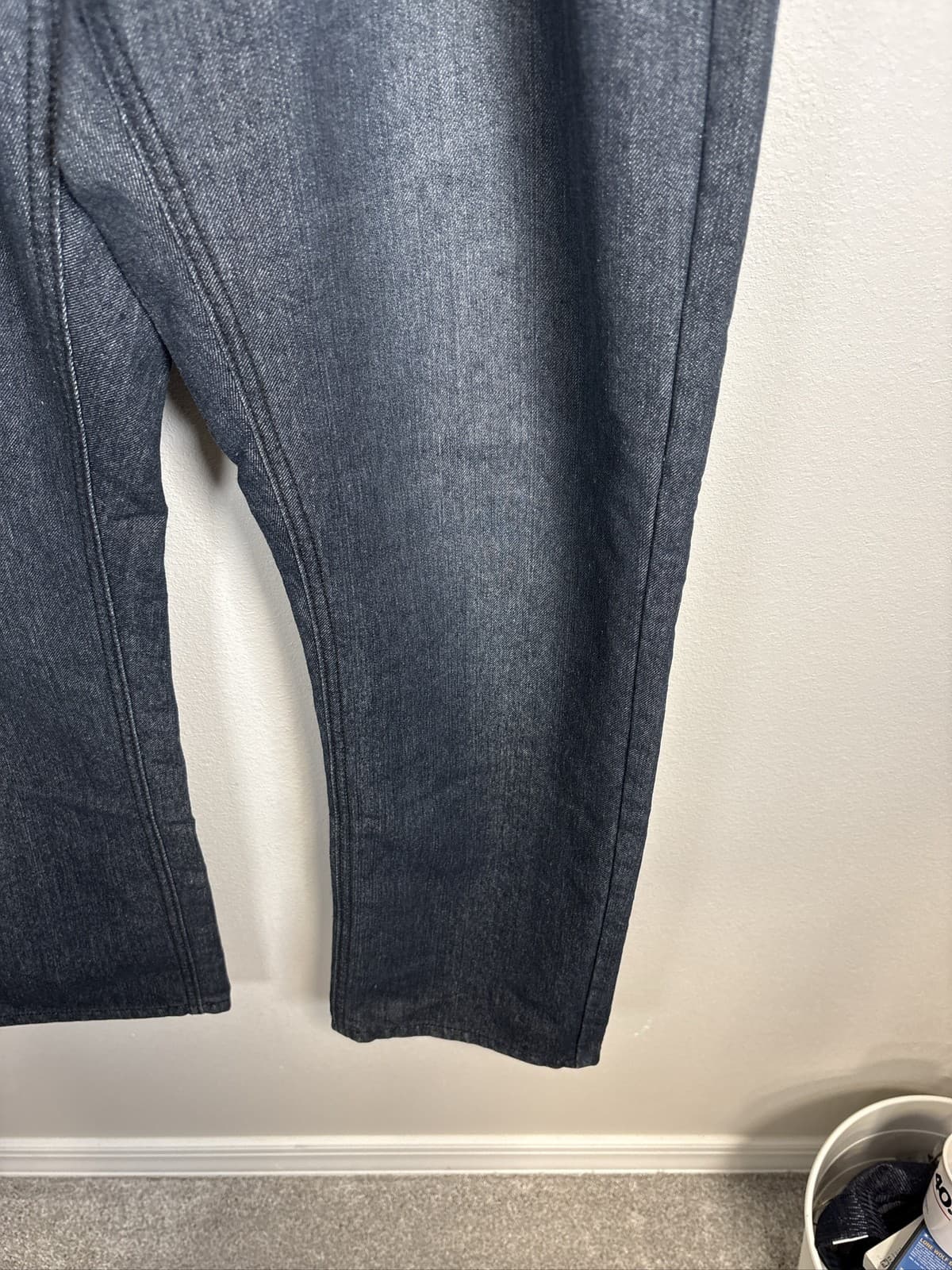Beverly Hills Polo Club Men's 36x32 Dark Wash Straight Leg Denim Jeans - Thumbnail 4