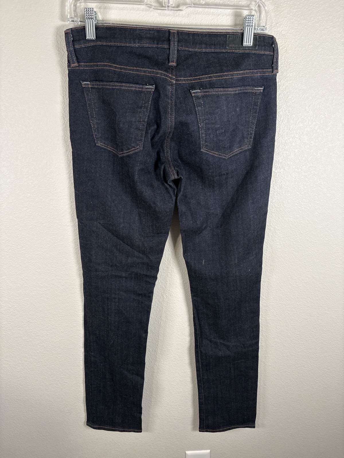 AG Adriano Goldschmied Stevie Slim Straight Womens Dark Wash Jeans 28R - Thumbnail 5