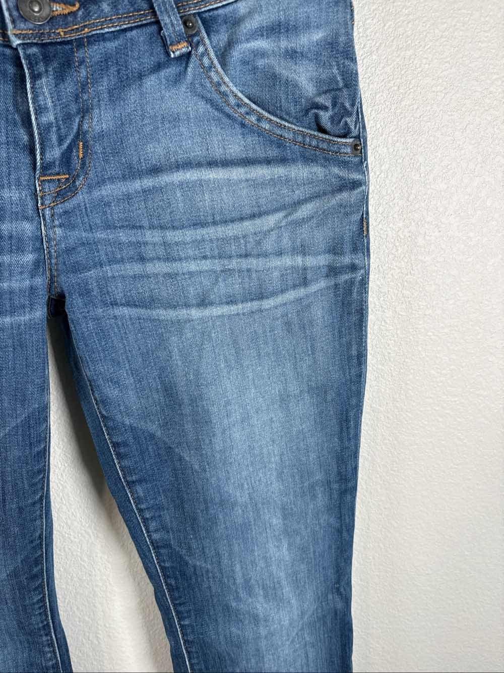 HUDSON Collin Flap Skinny Jeans Wmn's 26 Dark Wash Blue Denim USA Made - Thumbnail 3