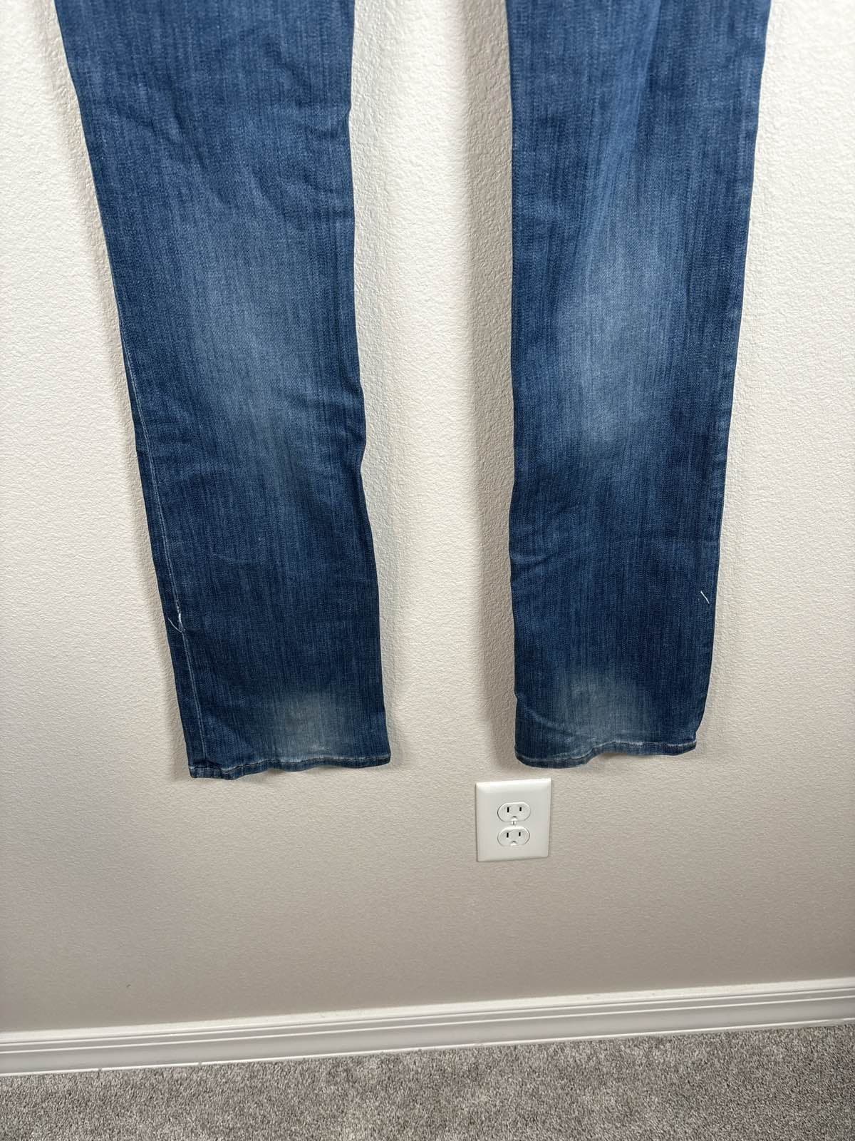 HUDSON Collin Flap Skinny Jeans Wmn's 26 Dark Wash Blue Denim USA Made - Thumbnail 7