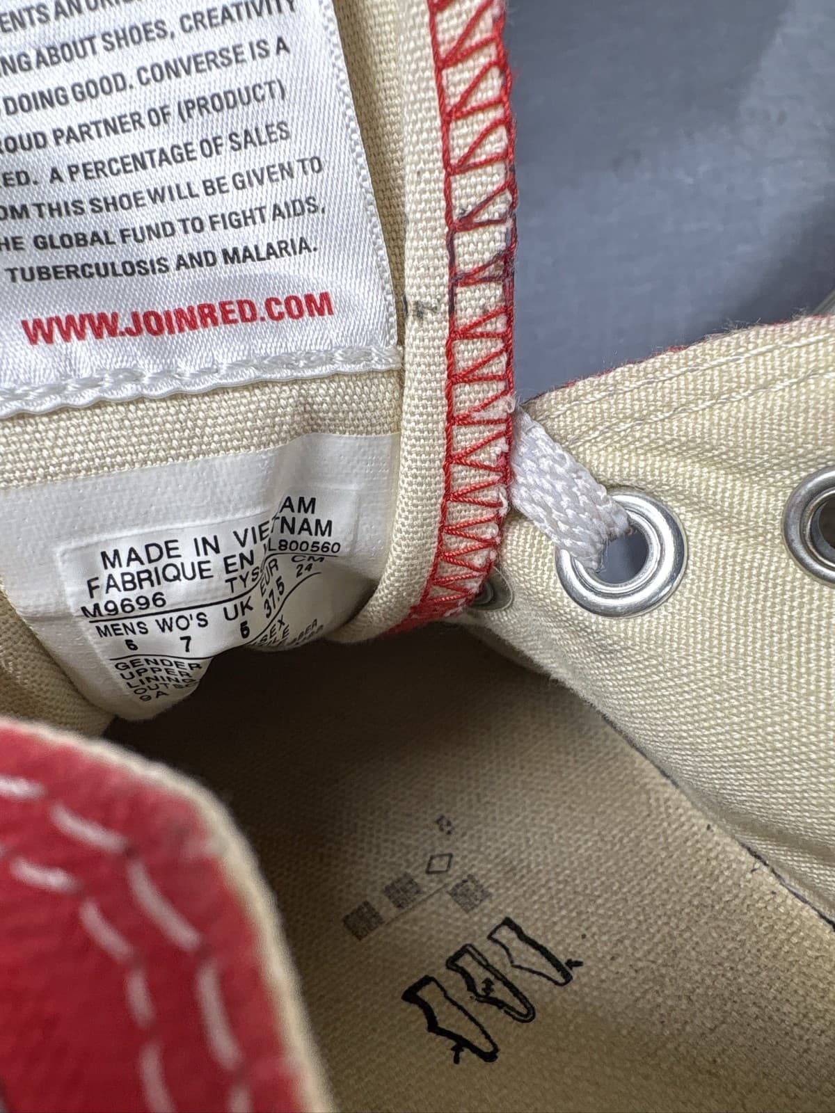 Converse Chuck Taylor All Star Ox Low Red Canvas Sneakers Unisex Men’s 6 Women 7 - Thumbnail 6