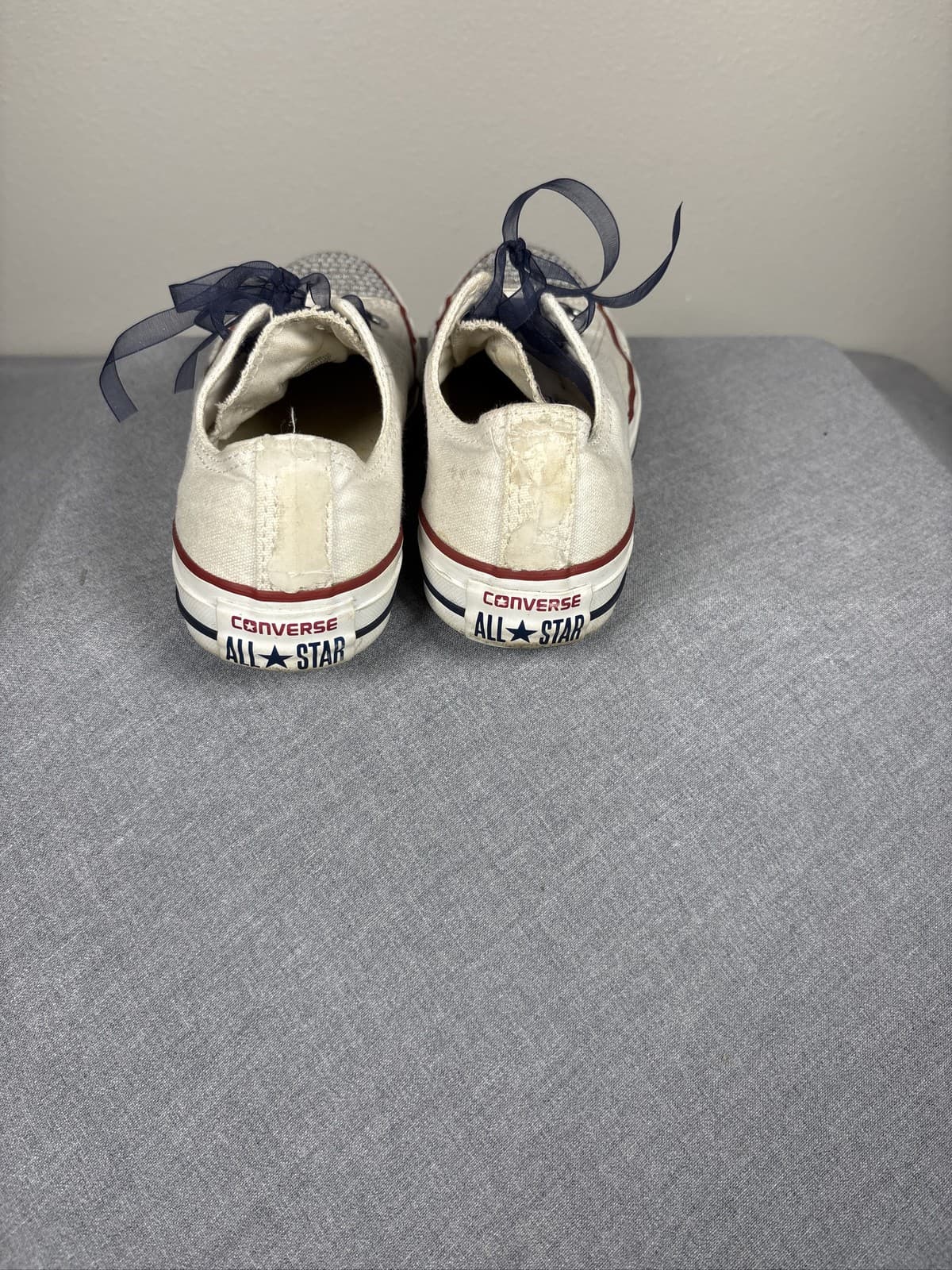 Converse Chuck Taylor All Star Low White Custom Rhinestone Embellished Shoes - Thumbnail 4